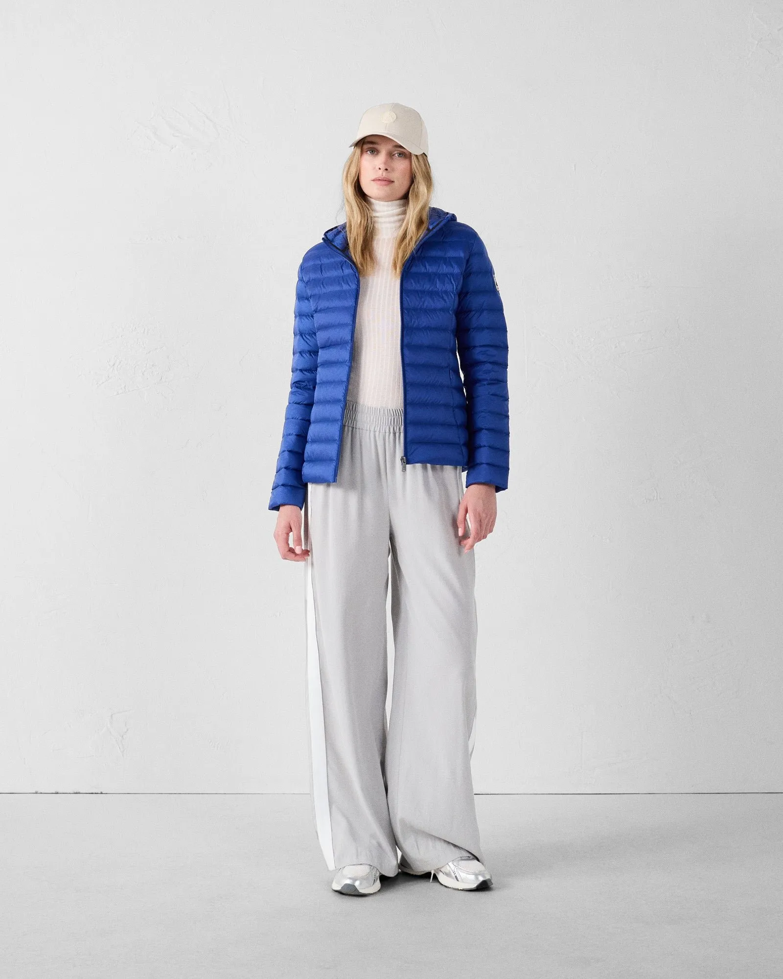 Doudoune légère à capuche cloe Bleu