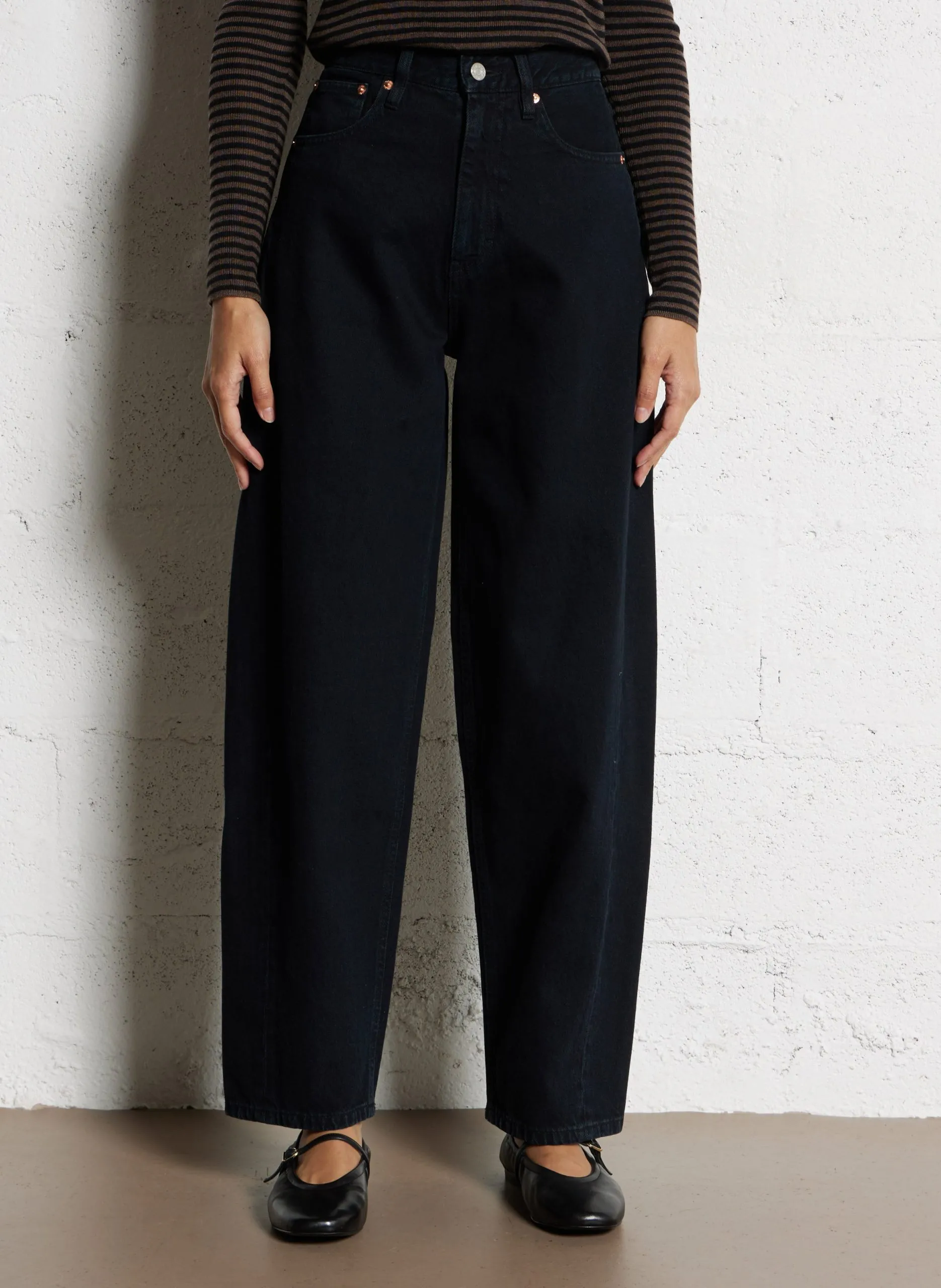 Jean large en coton Bleu OSAKA