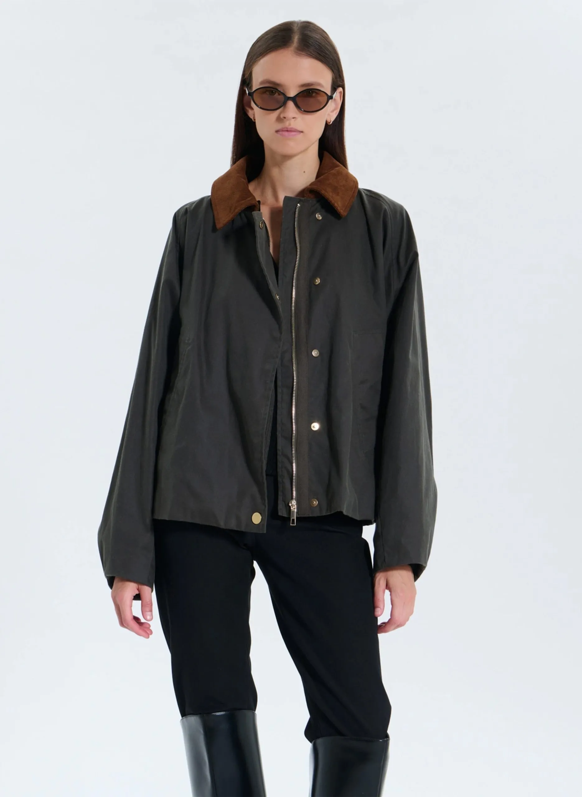 Parka oversize en coton Kaki TELMA