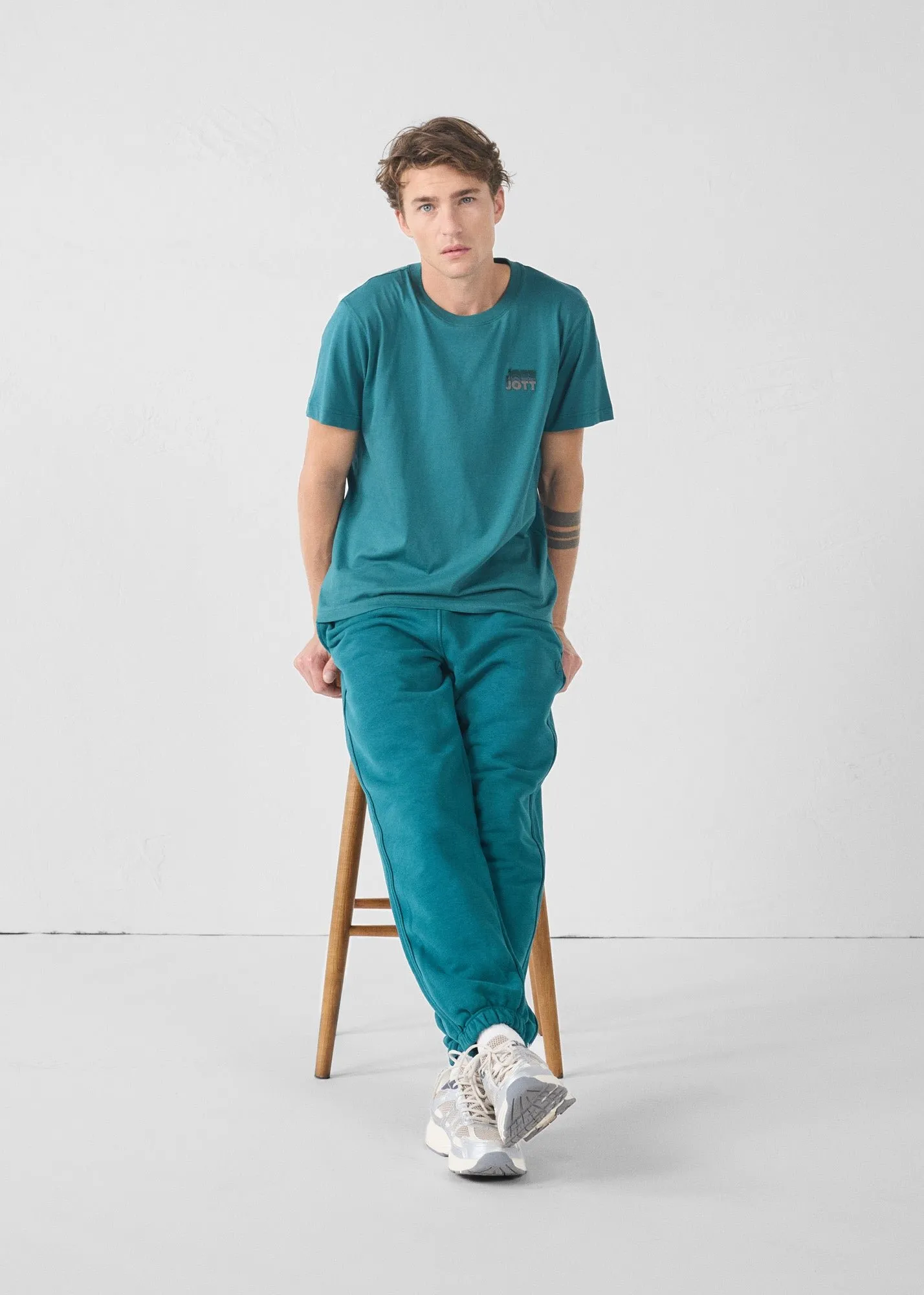 T-shirt manches courtes graphique Vert Lone Gradient