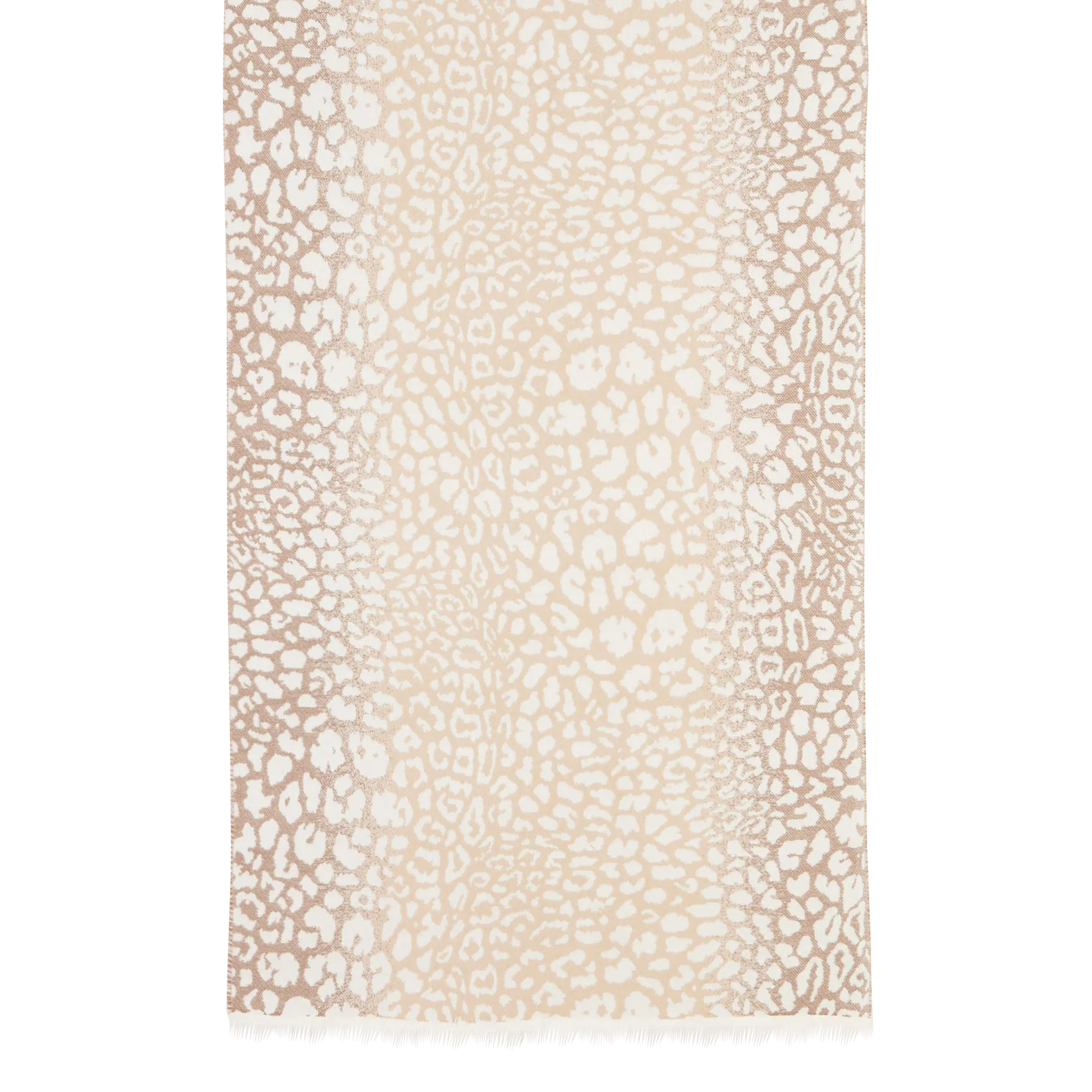 Echarpe en jacquard imprimé Beige AFRO