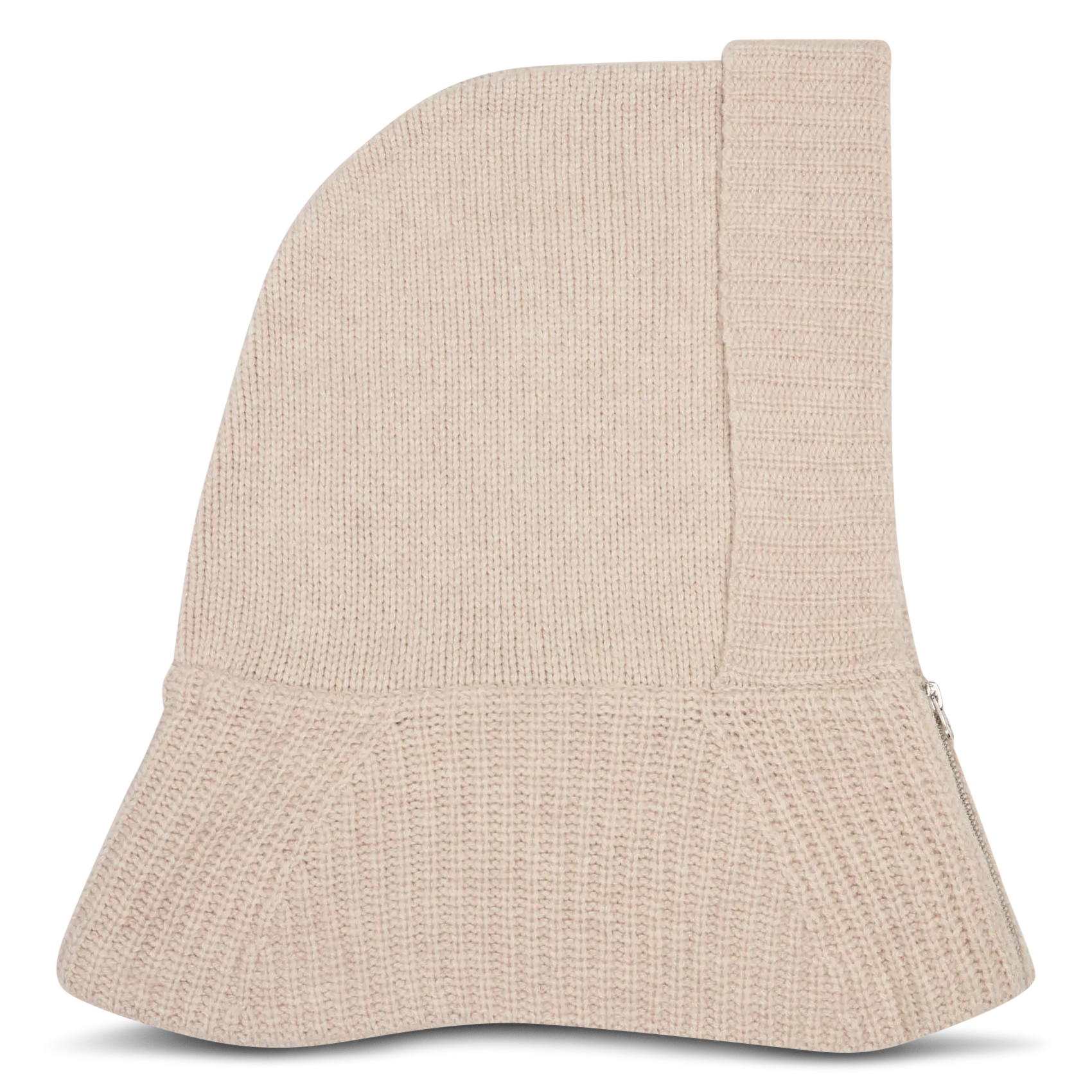 Capuche amovible en maille Beige