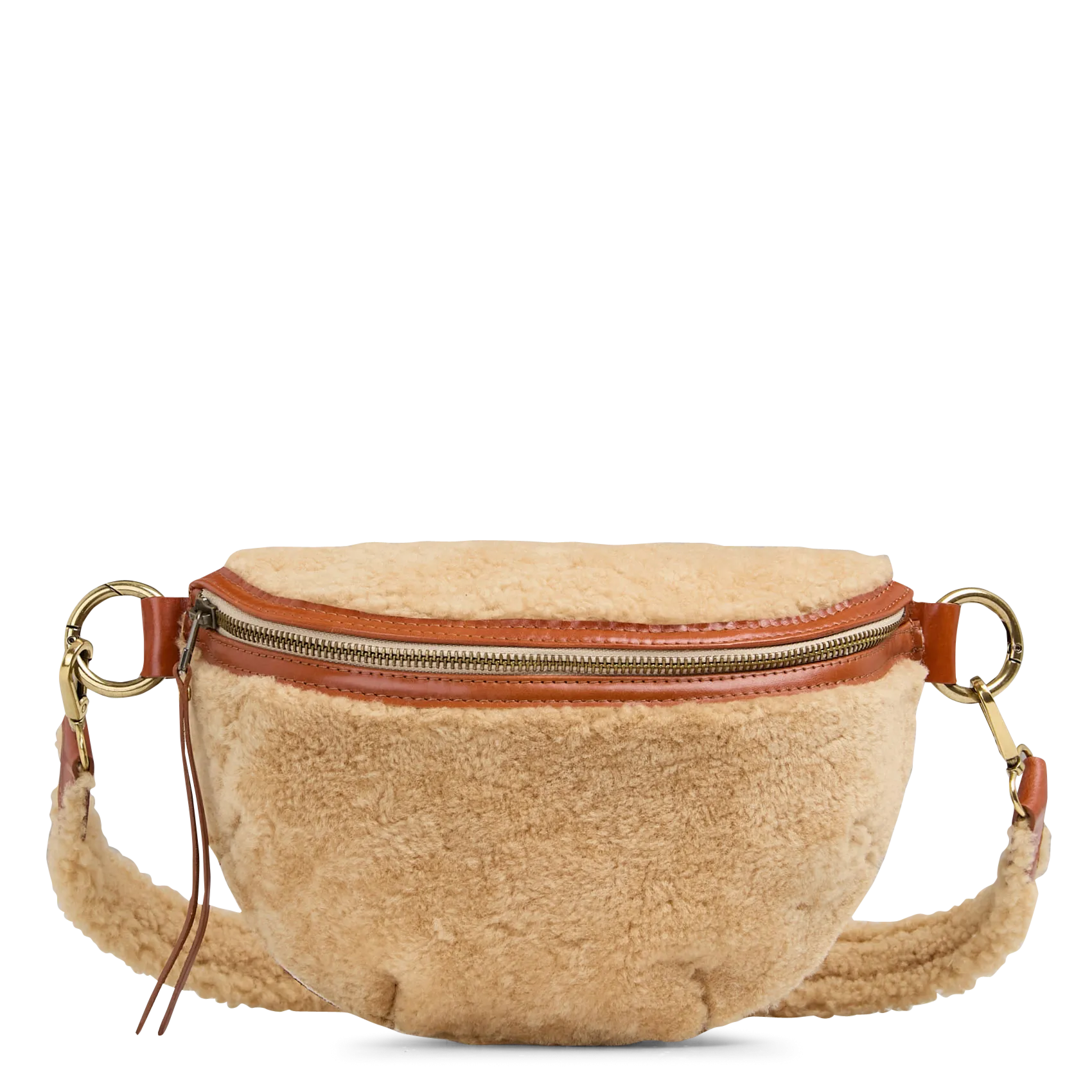 Sac banane fourrure teddy Beige ROSIE