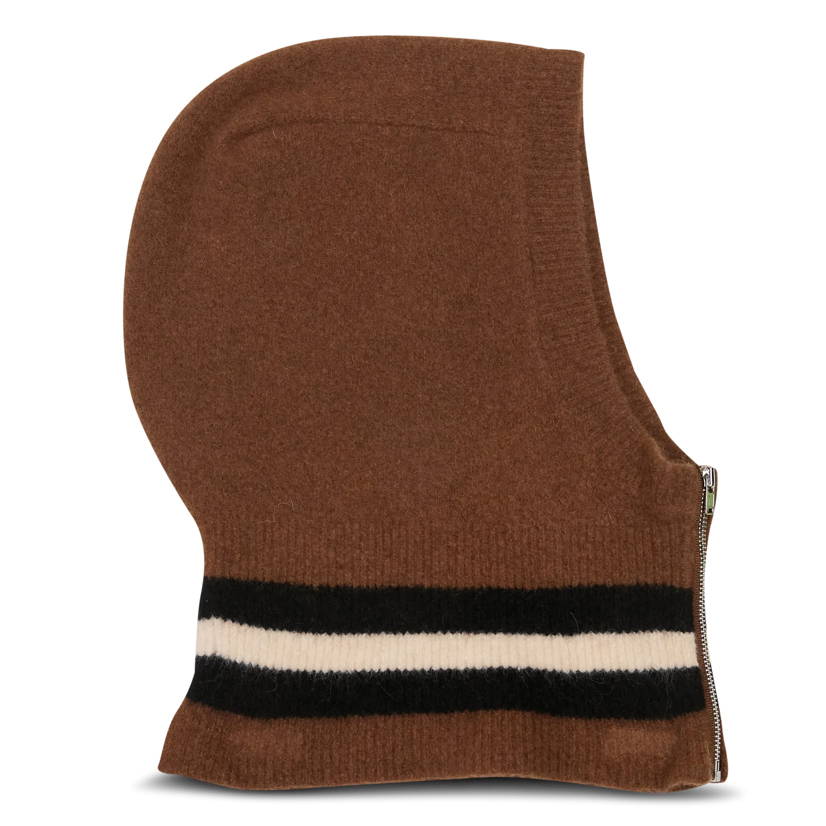 Capuche en laine mélangée Marron DERCY