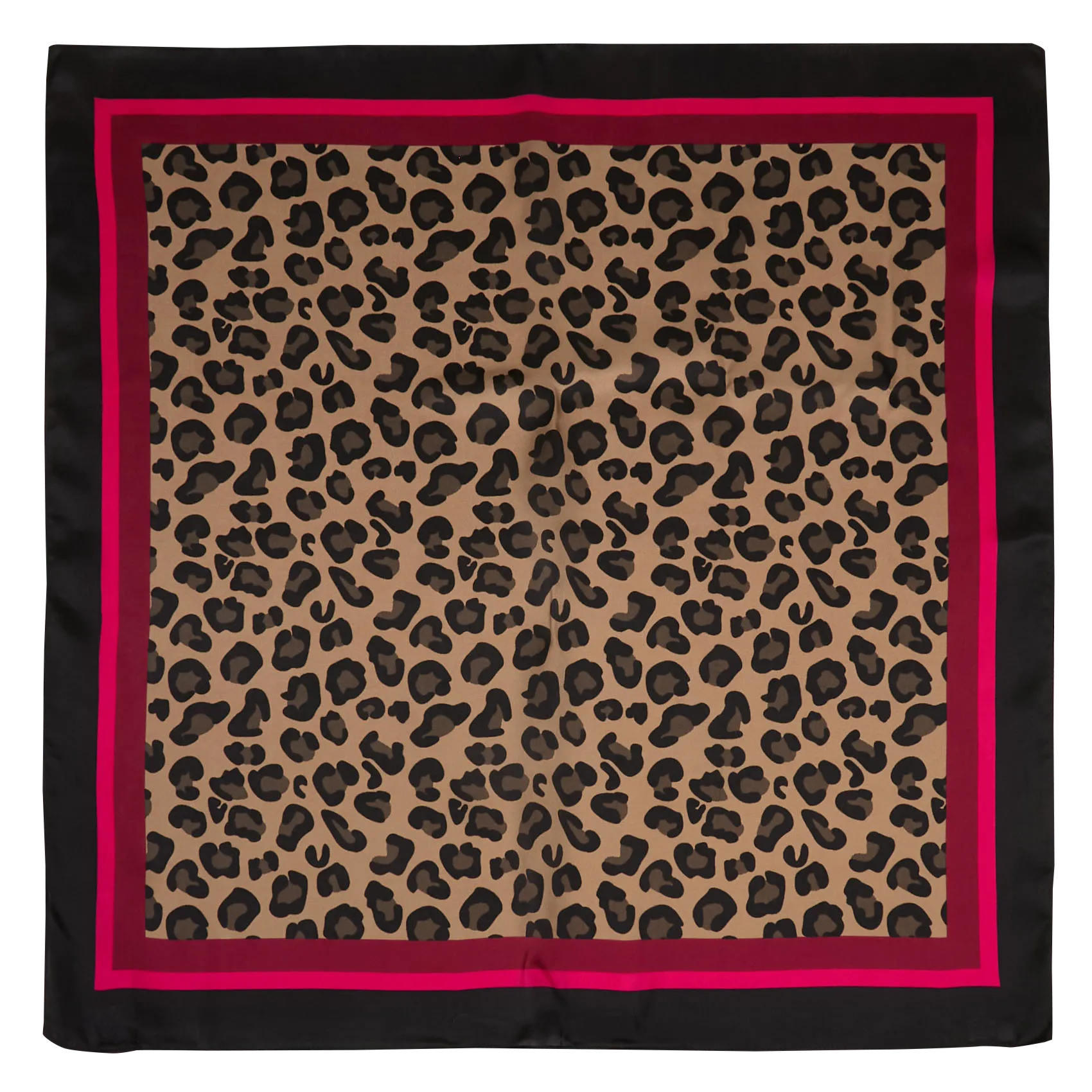 Carré de soie léopard Violet NINNA