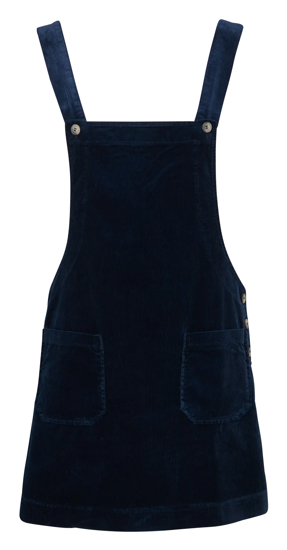 Robe courte col carré en coton mélangé Bleu