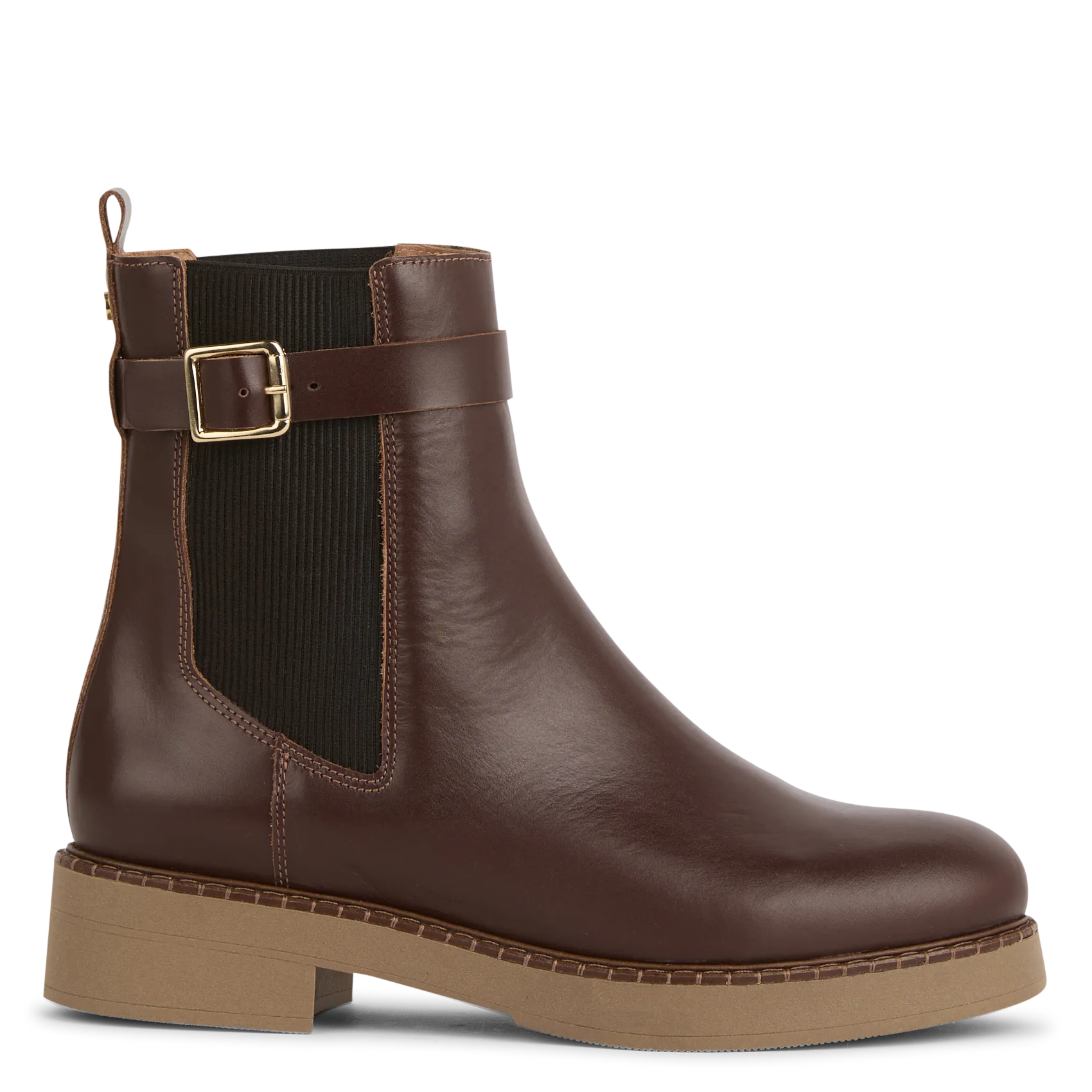 Bottines en cuir Marron MATHILDE