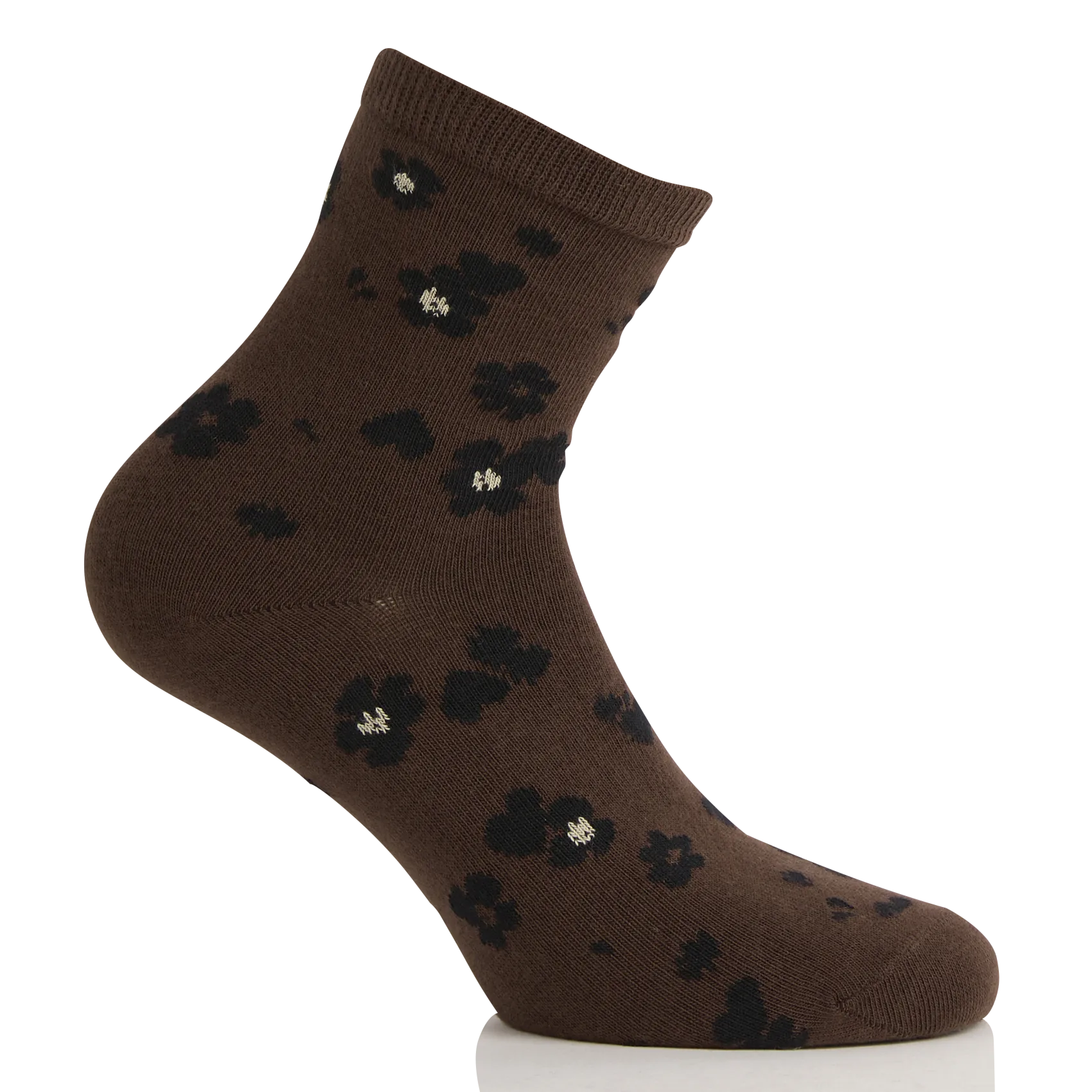 Chaussettes en coton mélangé Marron POLIN
