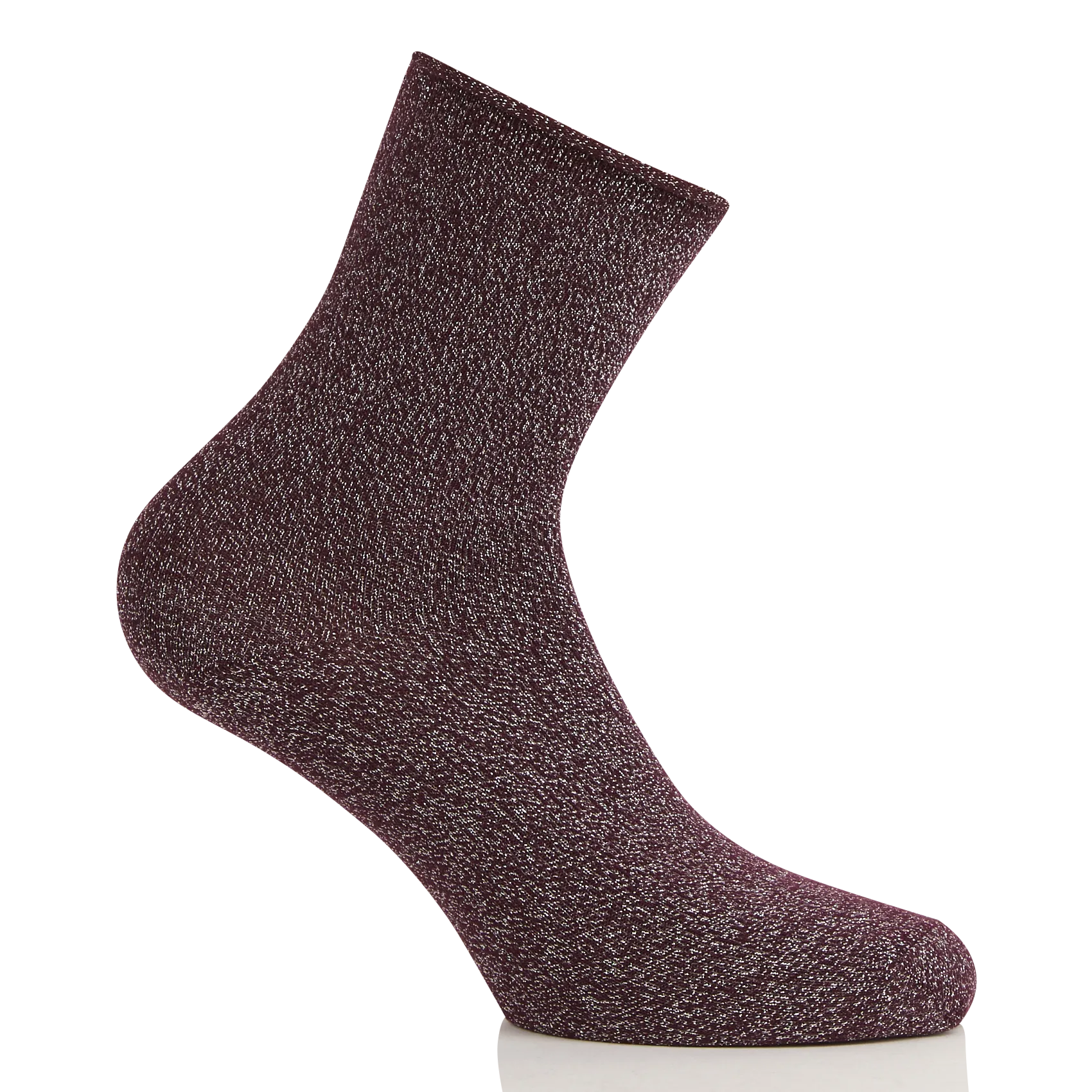 Chaussettes pailletées en coton mélangé Violet PRUDY