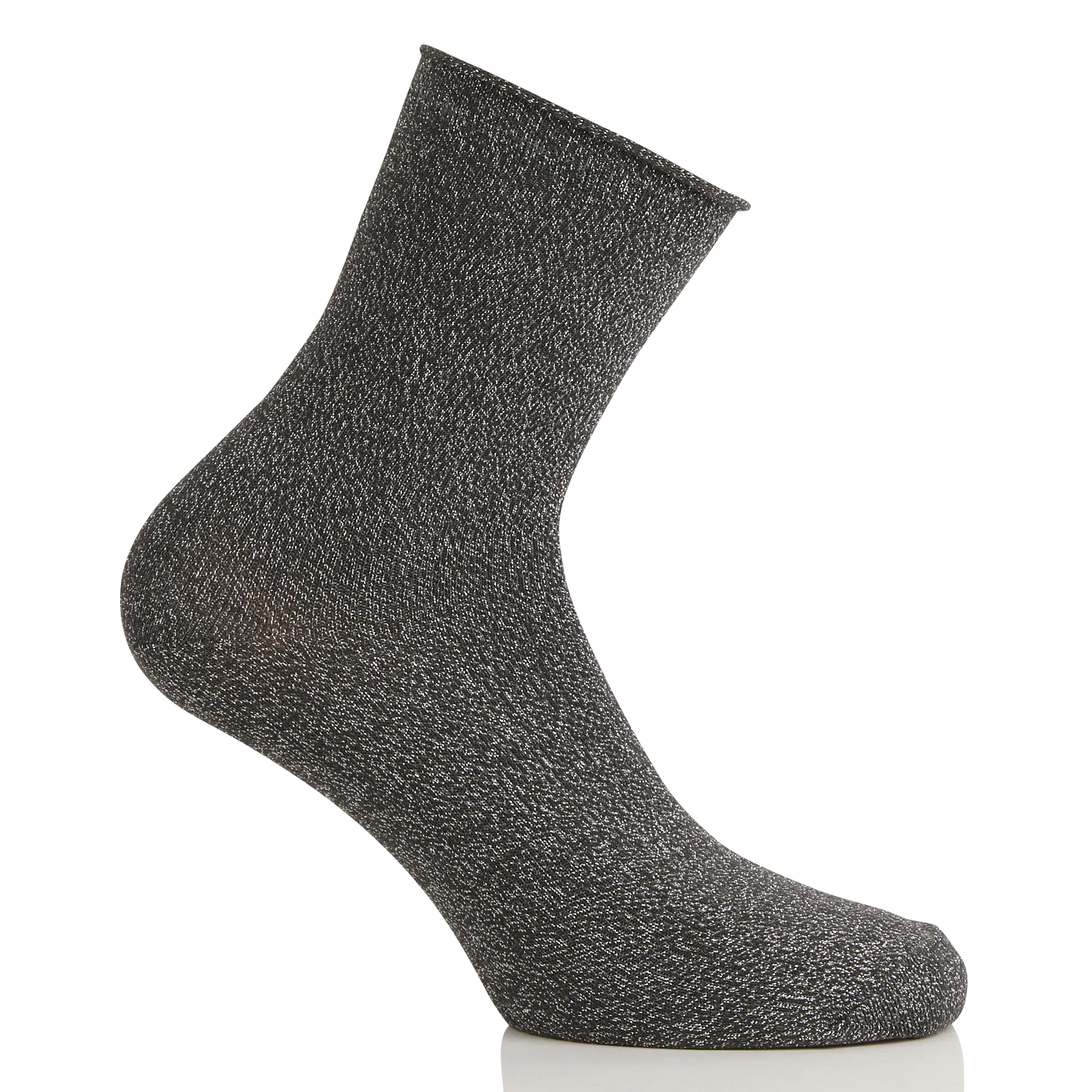 Chaussettes pailletées en coton mélangé Gris PRUDY
