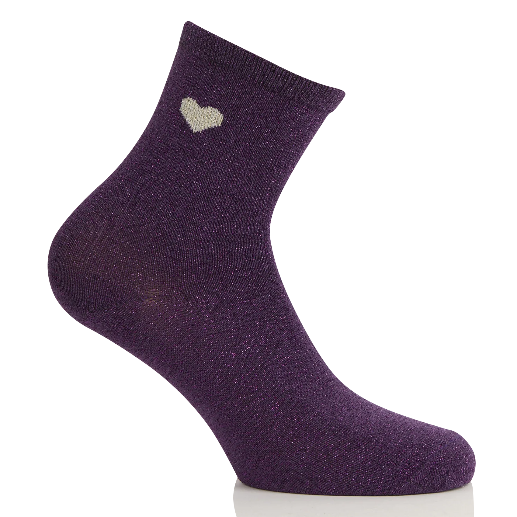 Chaussettes en fibres recyclées mélangées Violet NOLIA