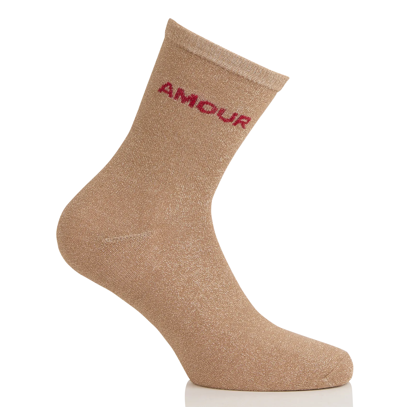 Lot de 3 paires de chaussettes en fibres recyclées mélangées Beige NOLIA