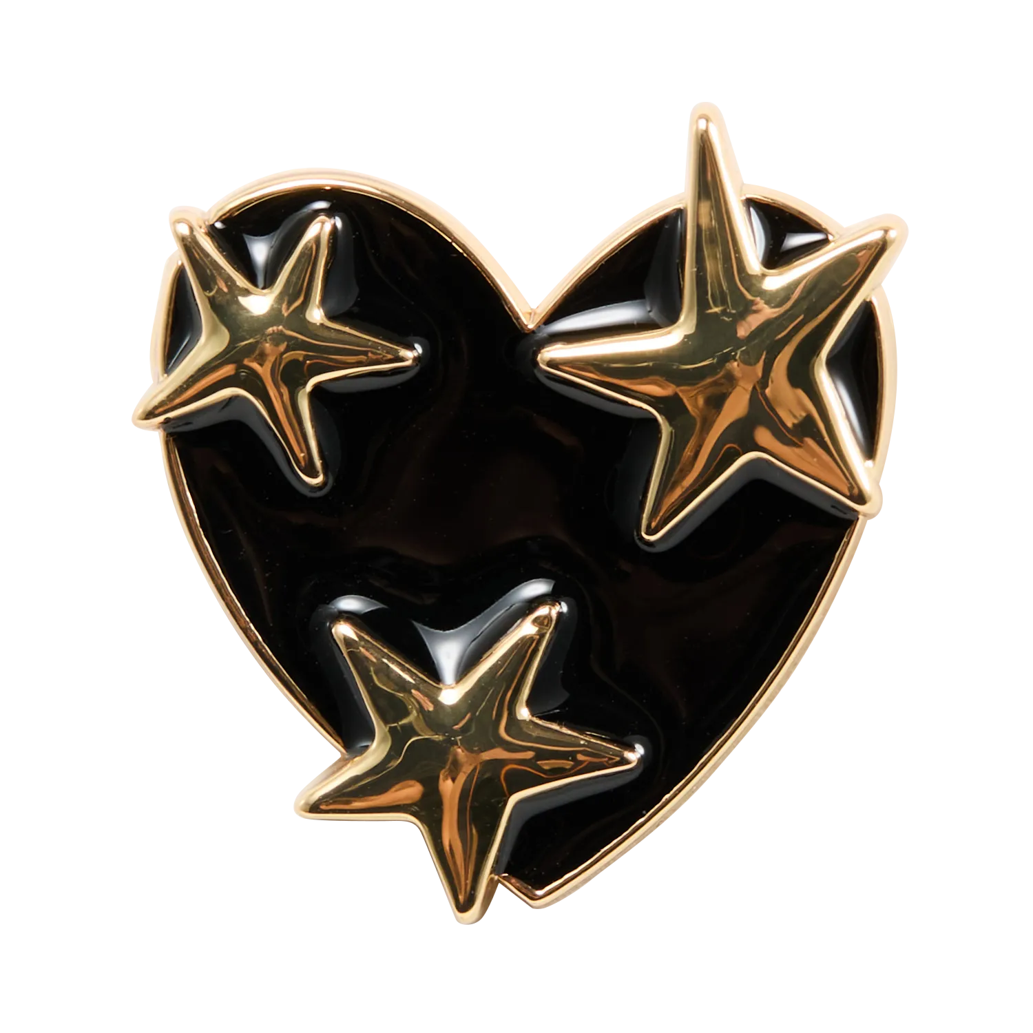 Broche coeur Doré NEWTON