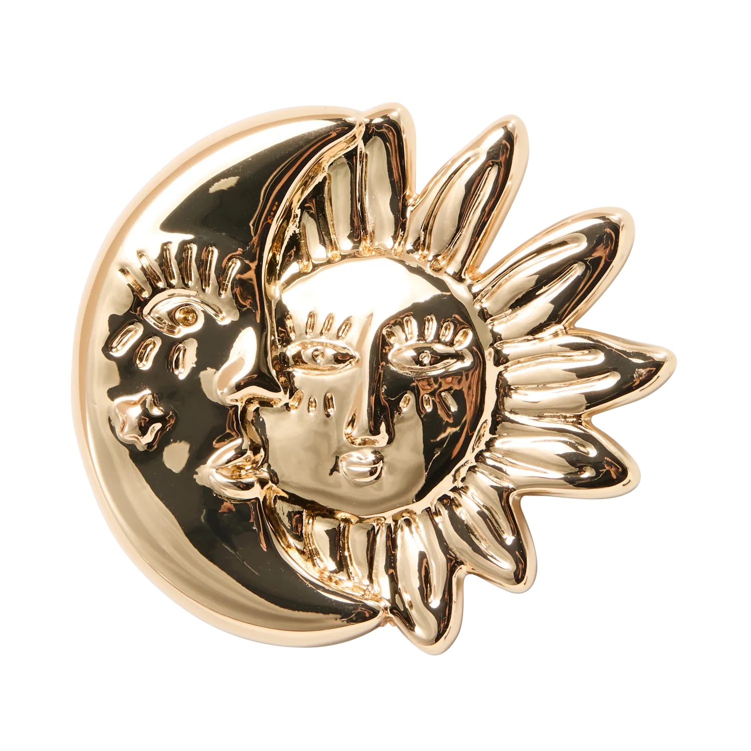 Broche en laiton Doré NINE