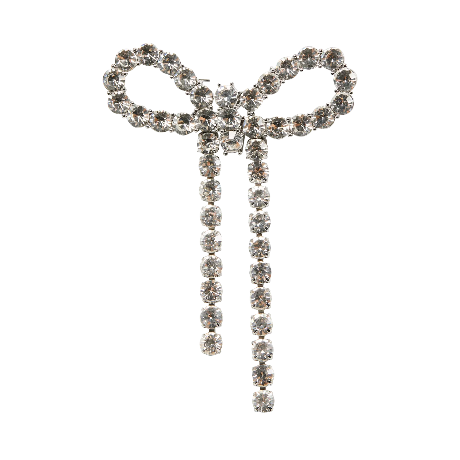 Broche nœud à strass Doré NESSIE