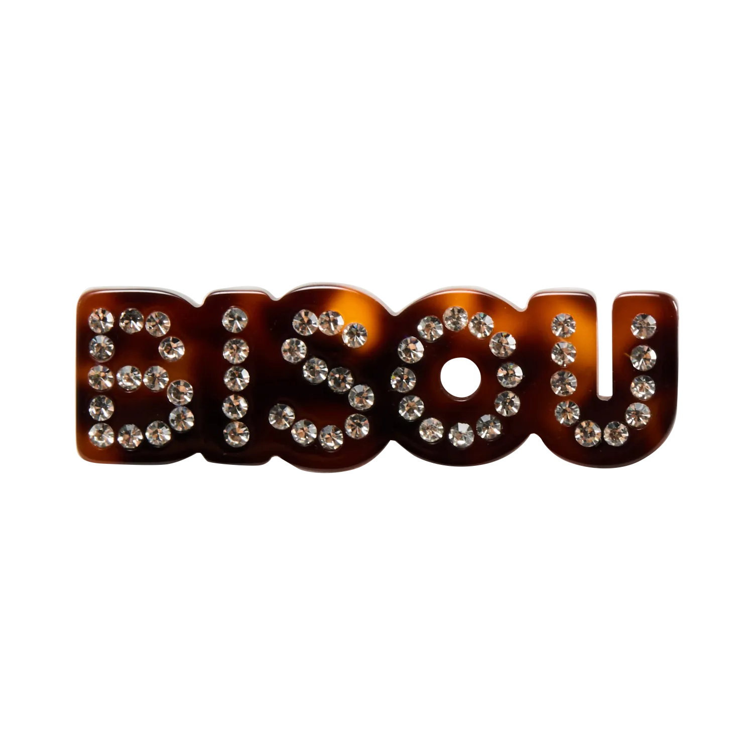 Broche message strass Doré NINETY