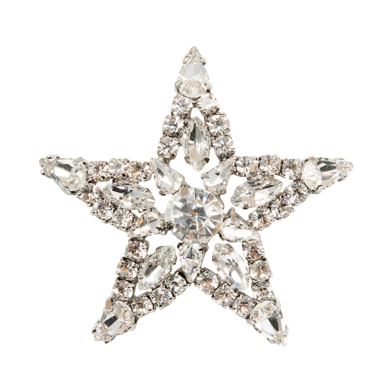 Broche étoile à strass Doré NORLEY