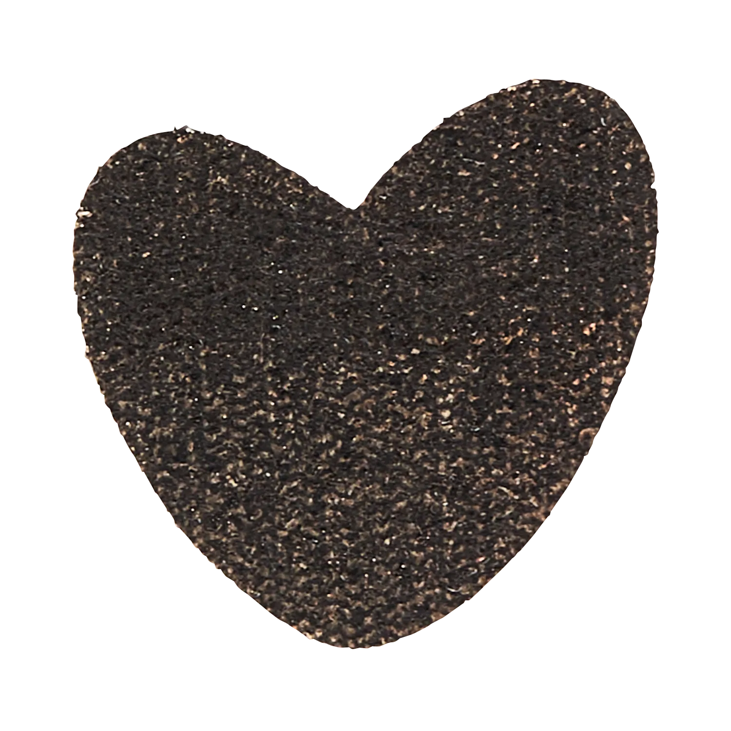 Broche coeur Noir NOLFA