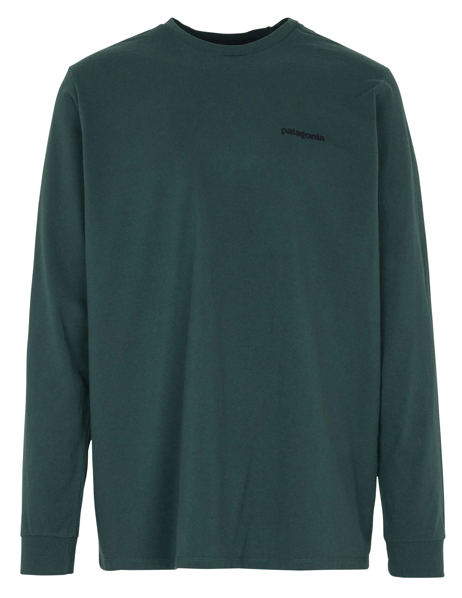 Tee-shirt col rond regular-fit sérigraphié en coton recyclé mélangé Vert