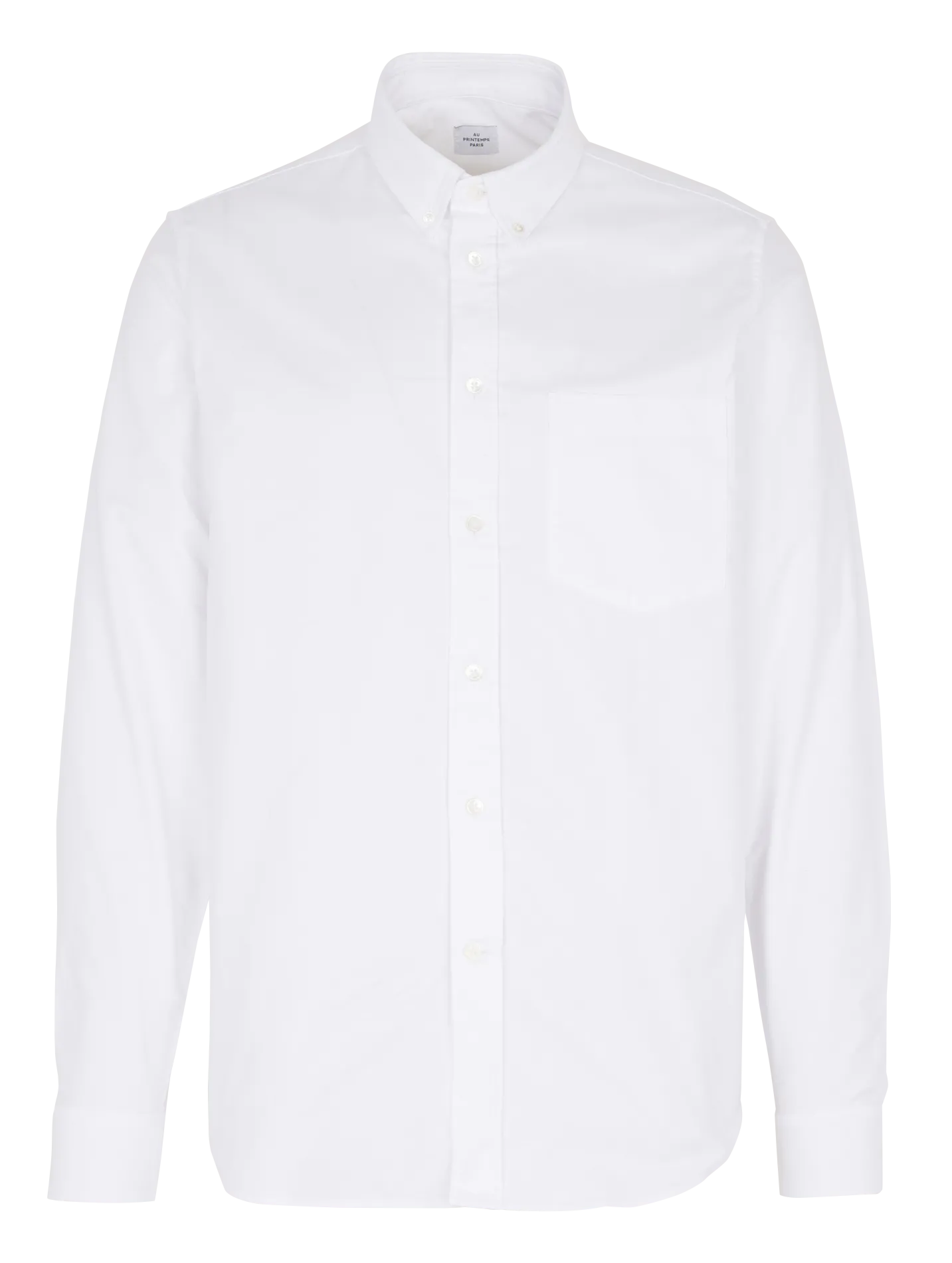 Chemise col américain en coton Blanc GOFFOX-S