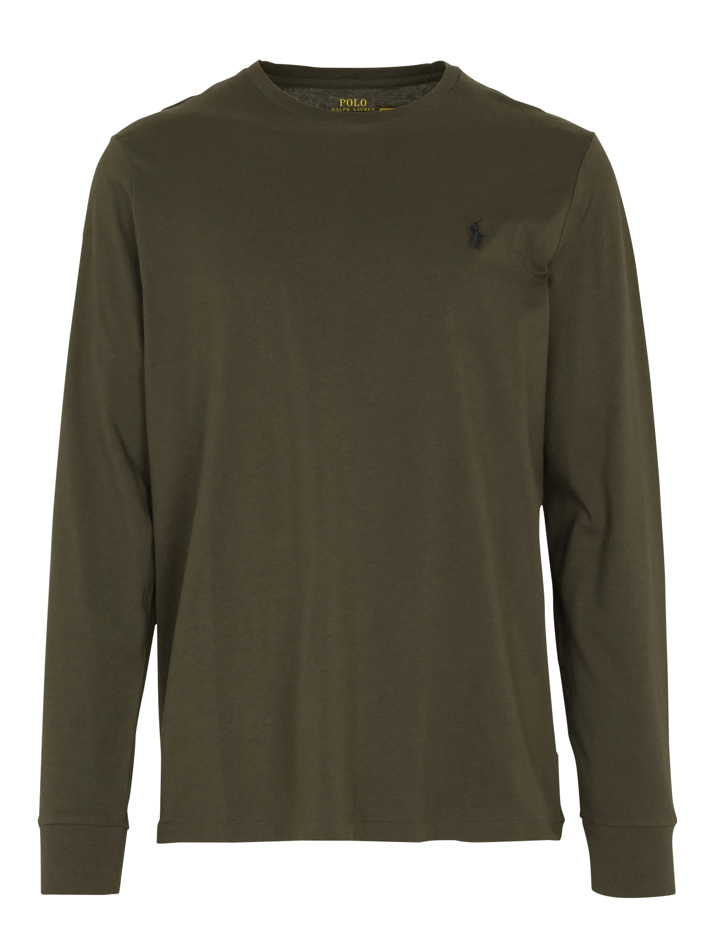 Tee-shirt slim col rond en coton Vert