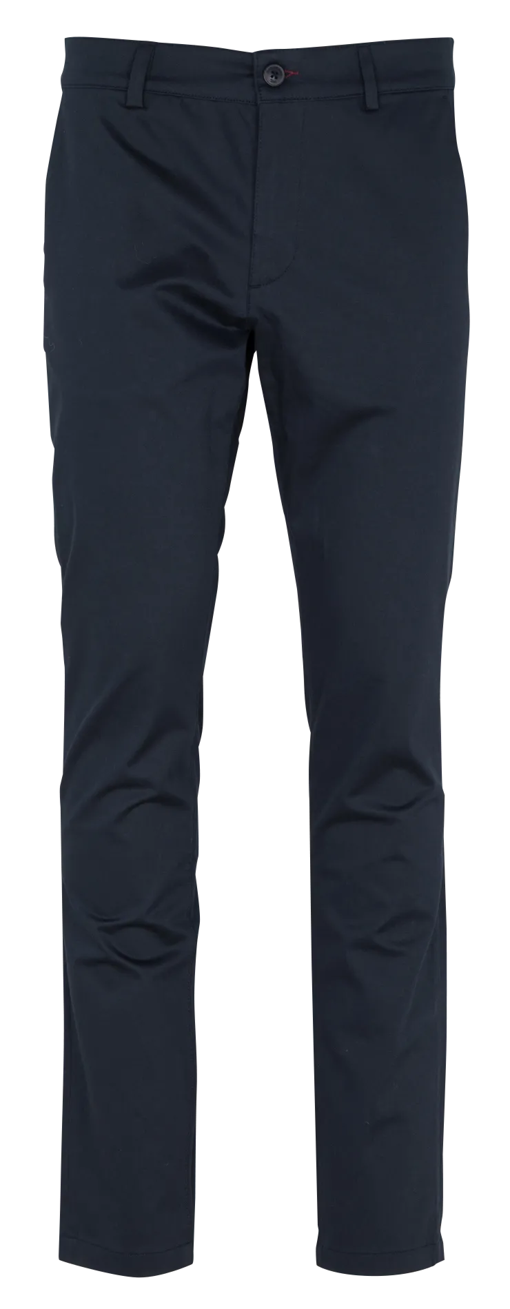 Pantalon droit en coton bio mélangé Bleu CHINO
