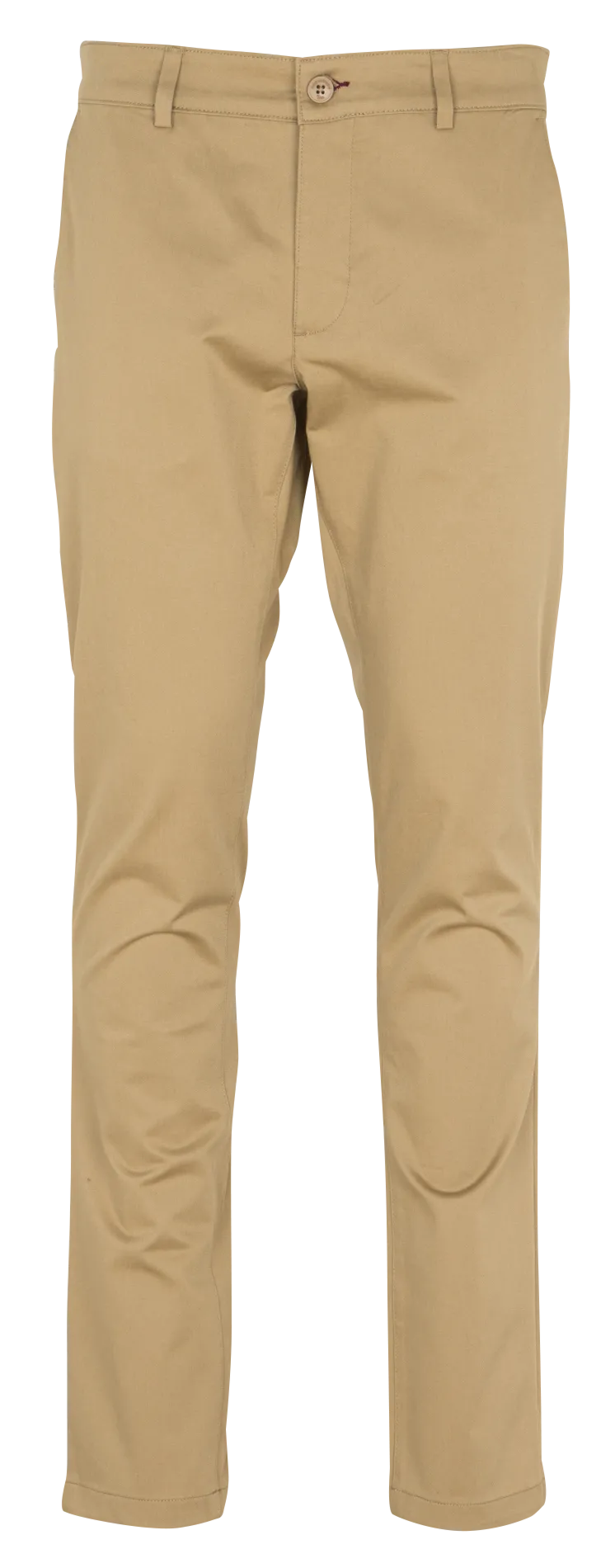 Pantalon droit en coton bio mélangé Beige CHINO