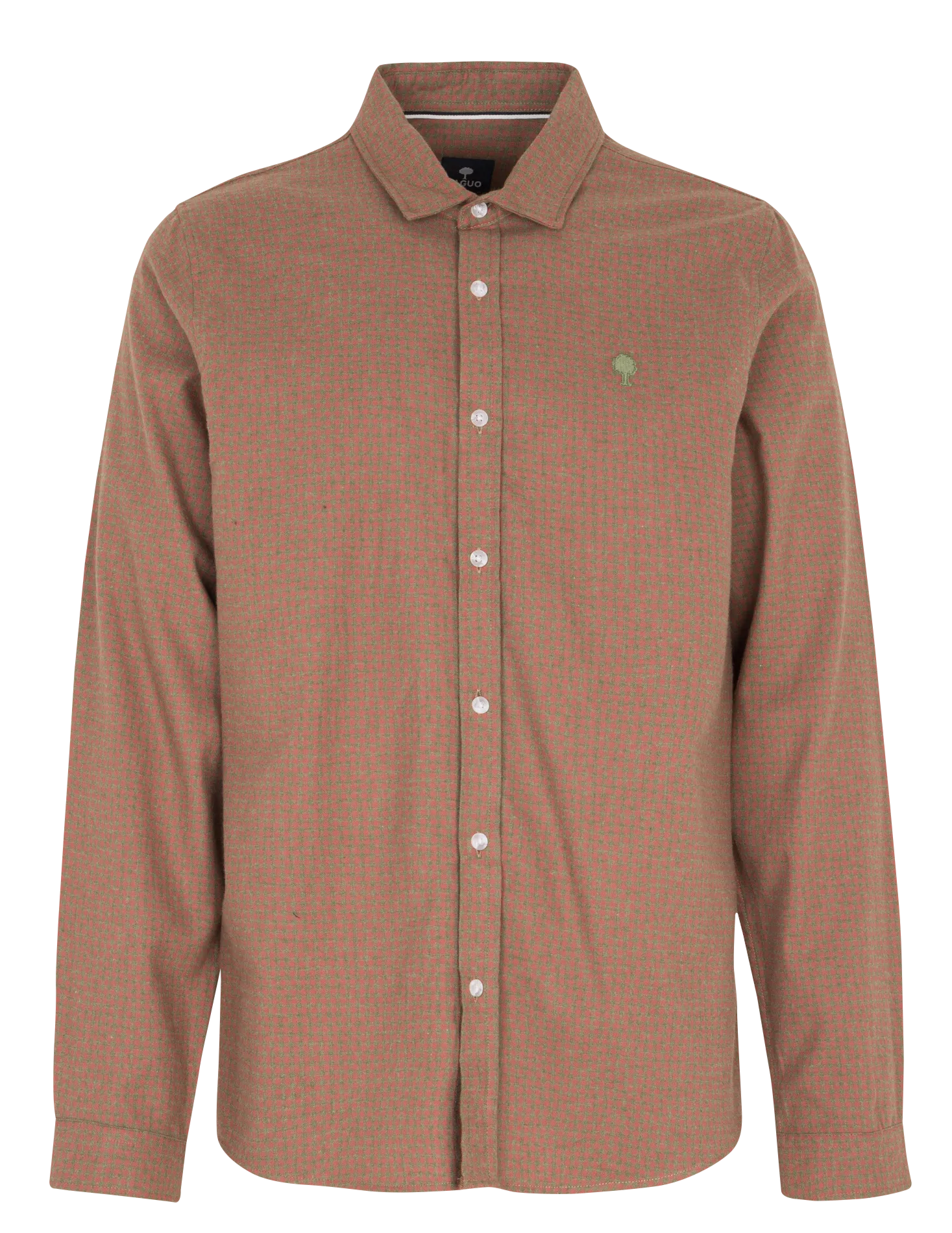 Chemise droite col classique à carreaux en coton Rose IRATY