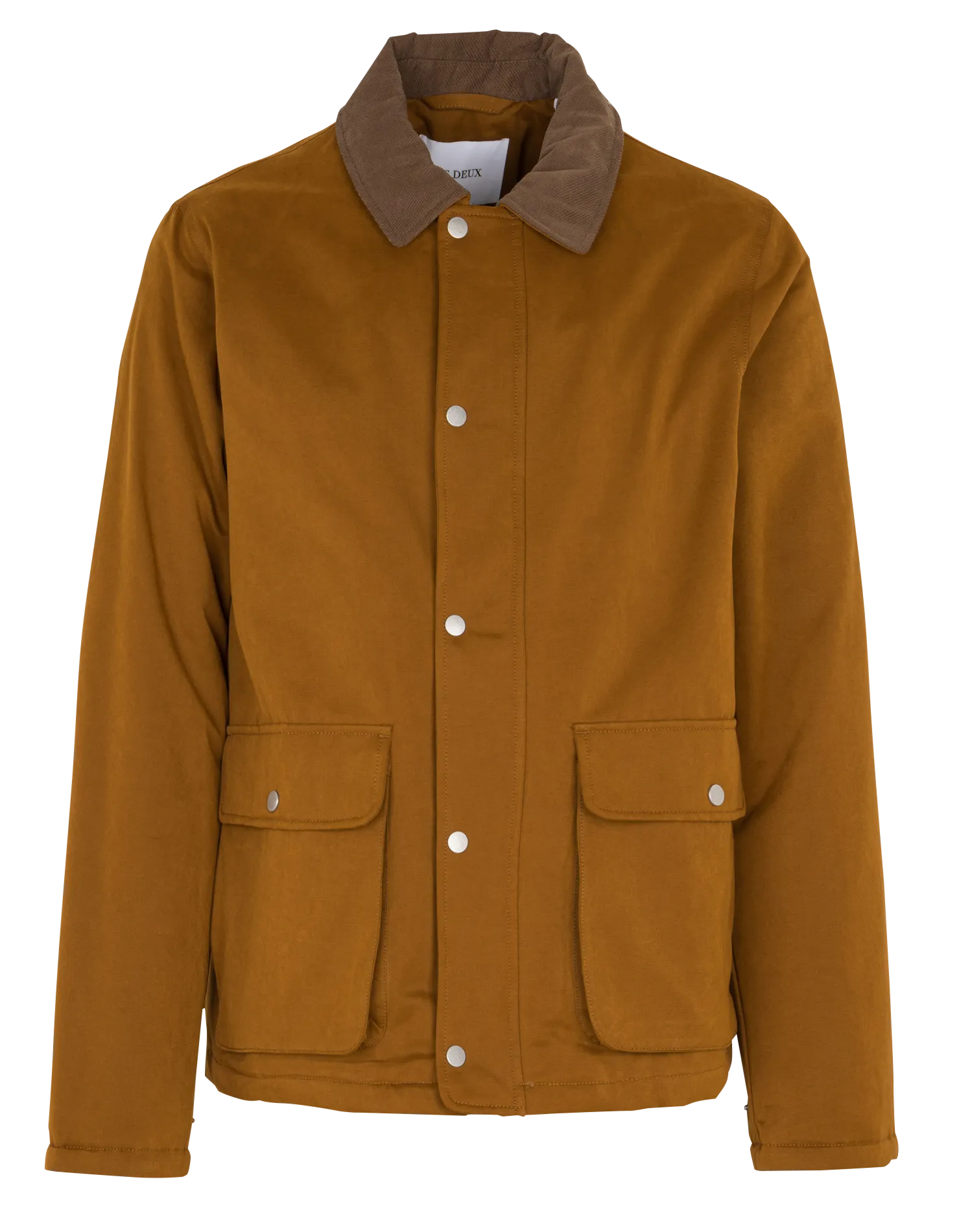 Veste col classique en coton mélangé Marron MONTANA