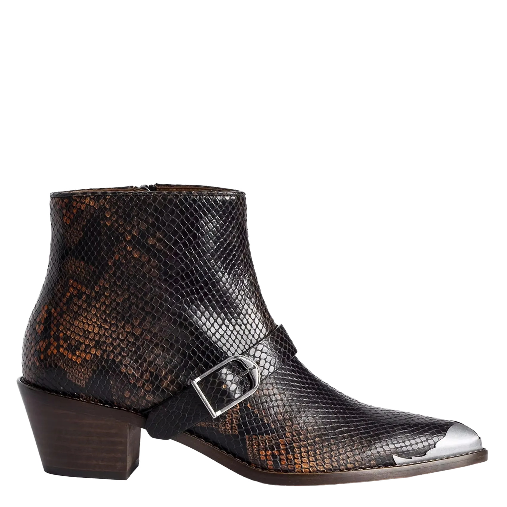 Bottines pointues en cuir Orange TYLOW