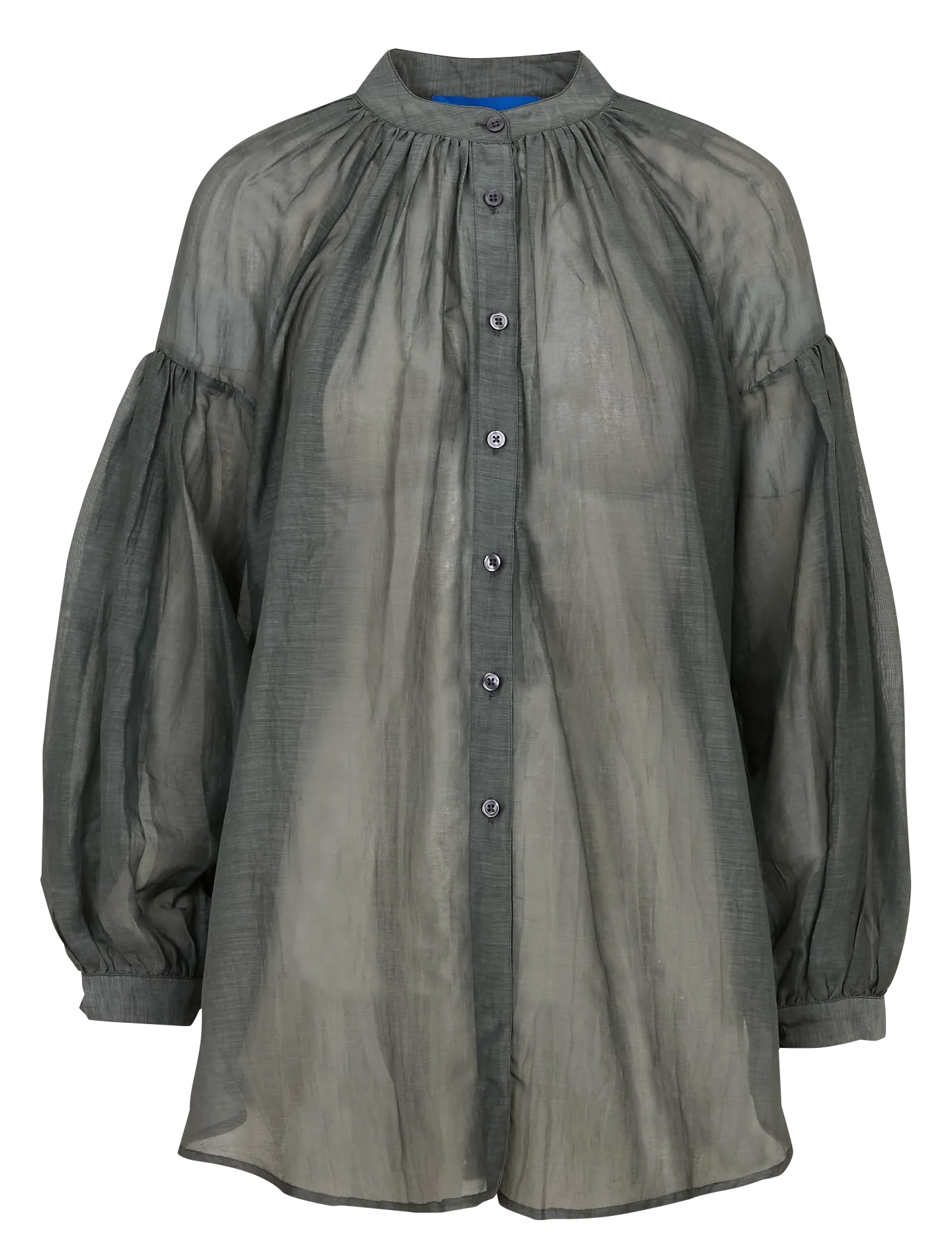 Blouse ample en coton et soie Gris CULTURE