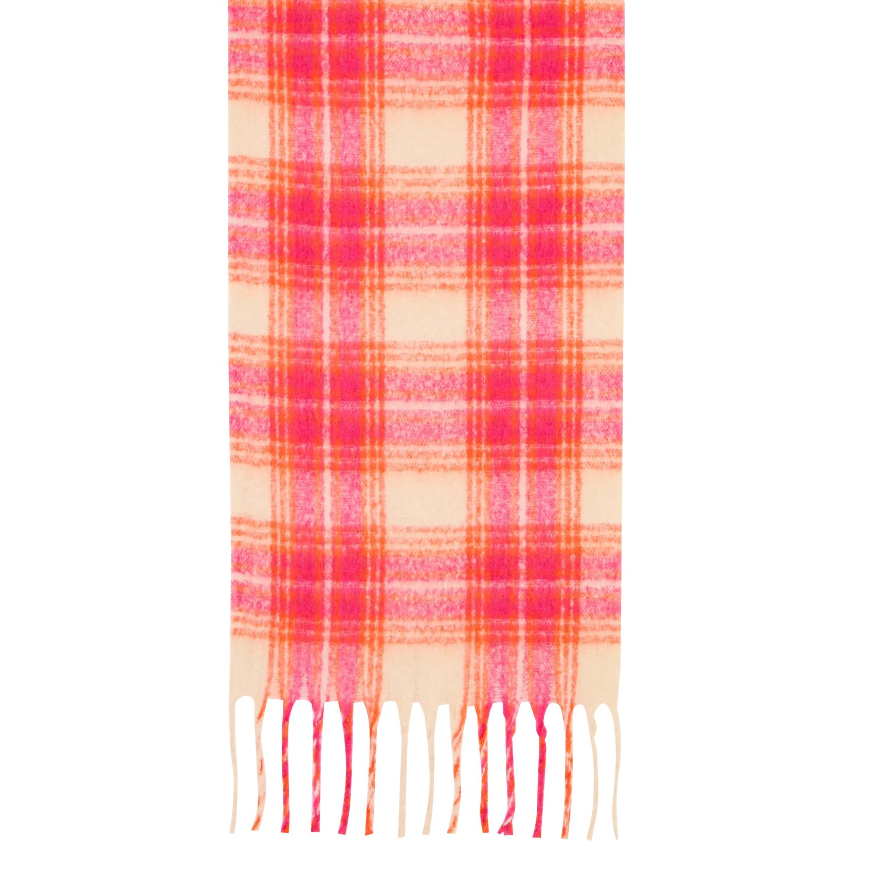 Echarpe à carreaux Orange