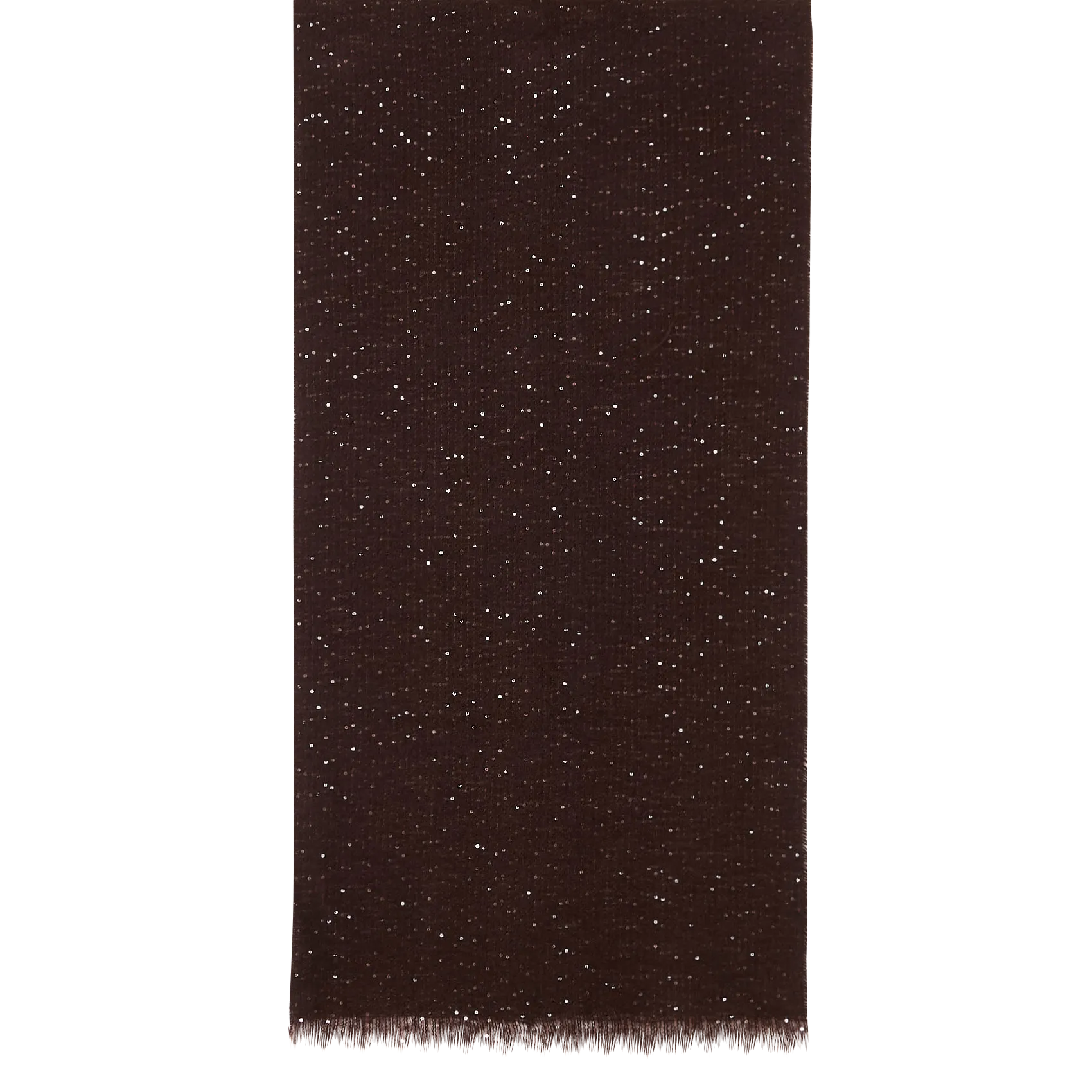 Echarpe pailletée Marron