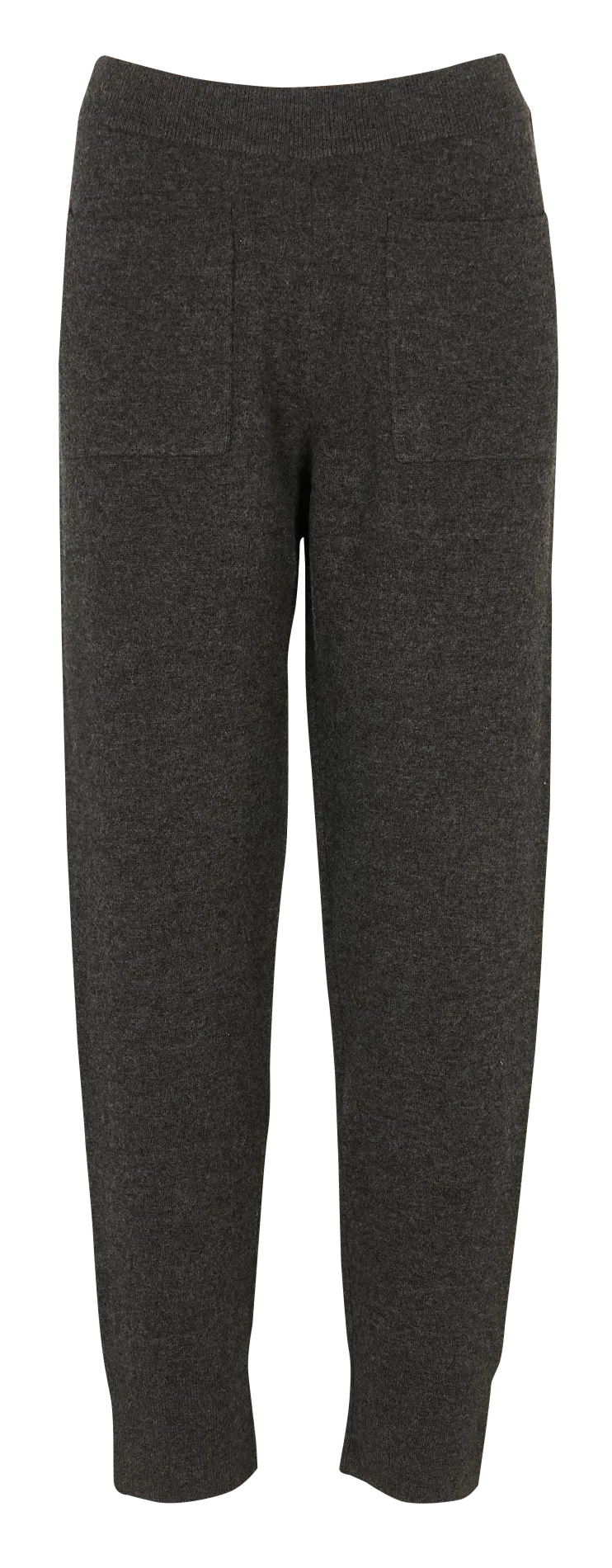 Pantalon droit en laine mélangée Gris MARGOT