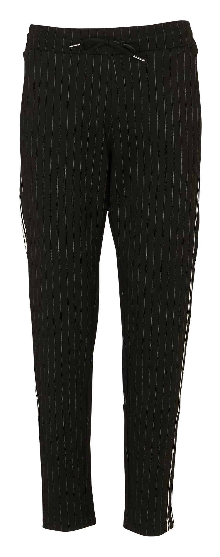 Pantalon carotte rayé Noir ROSA