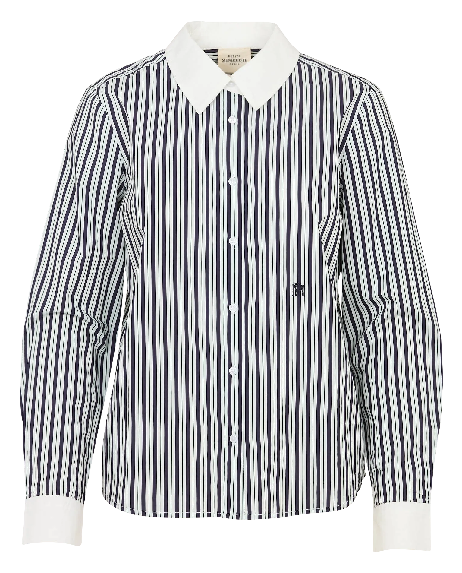 Chemise droite en coton Bleu TITOUAN