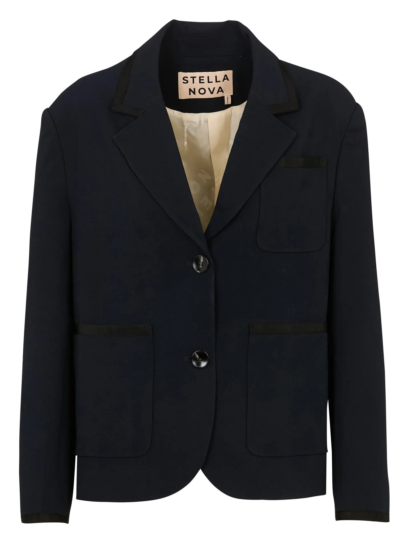 Veste de blazer droite Bleu