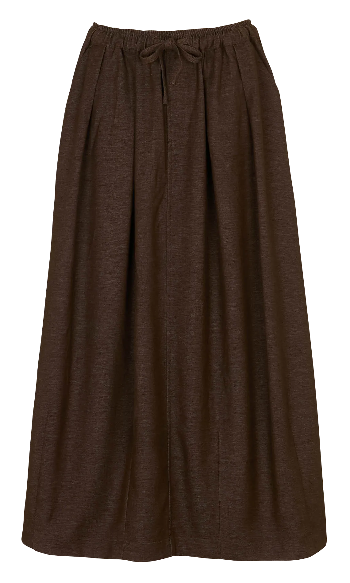 Jupe midi large Marron JOSHUA