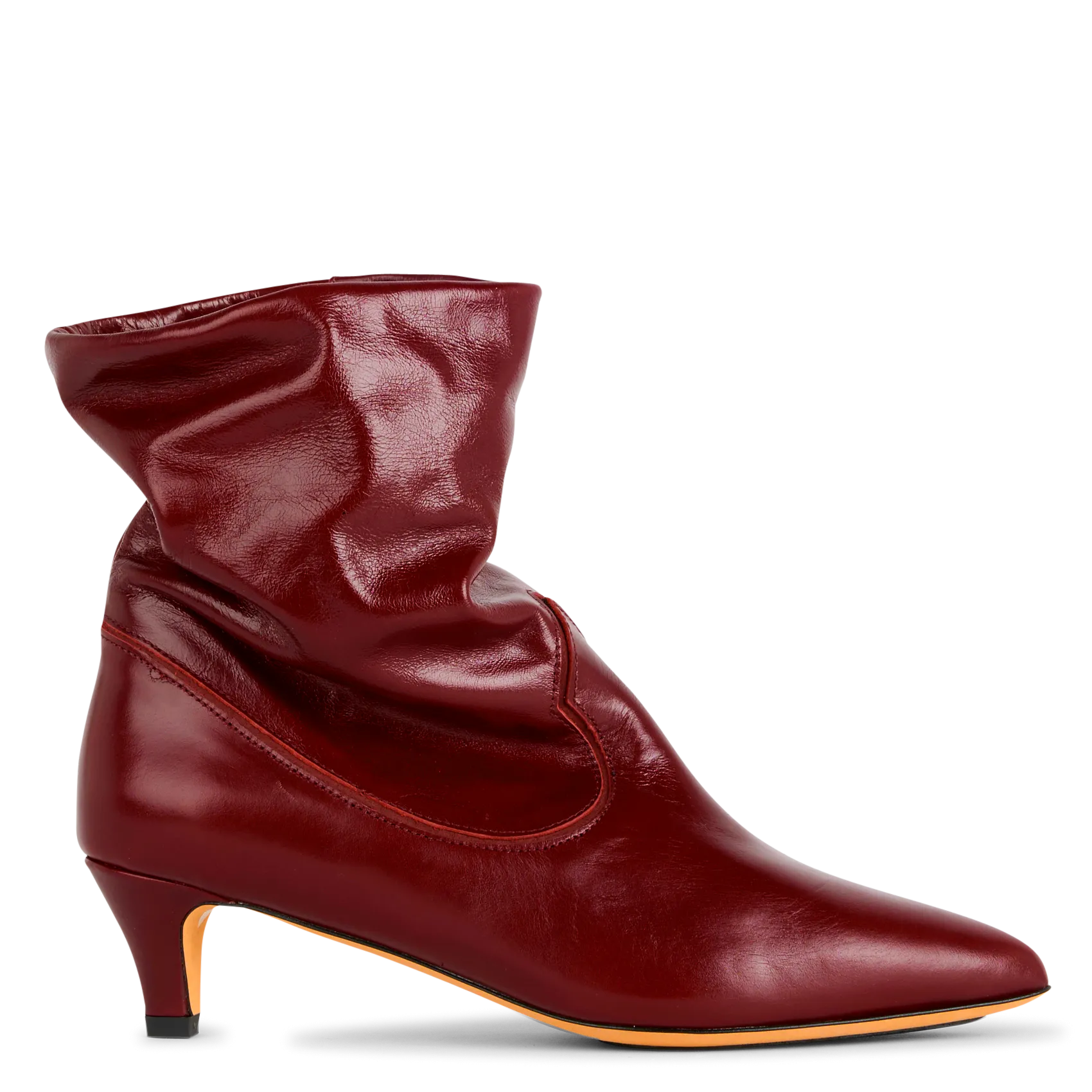 Bottines en cuir Rouge HICHA 40