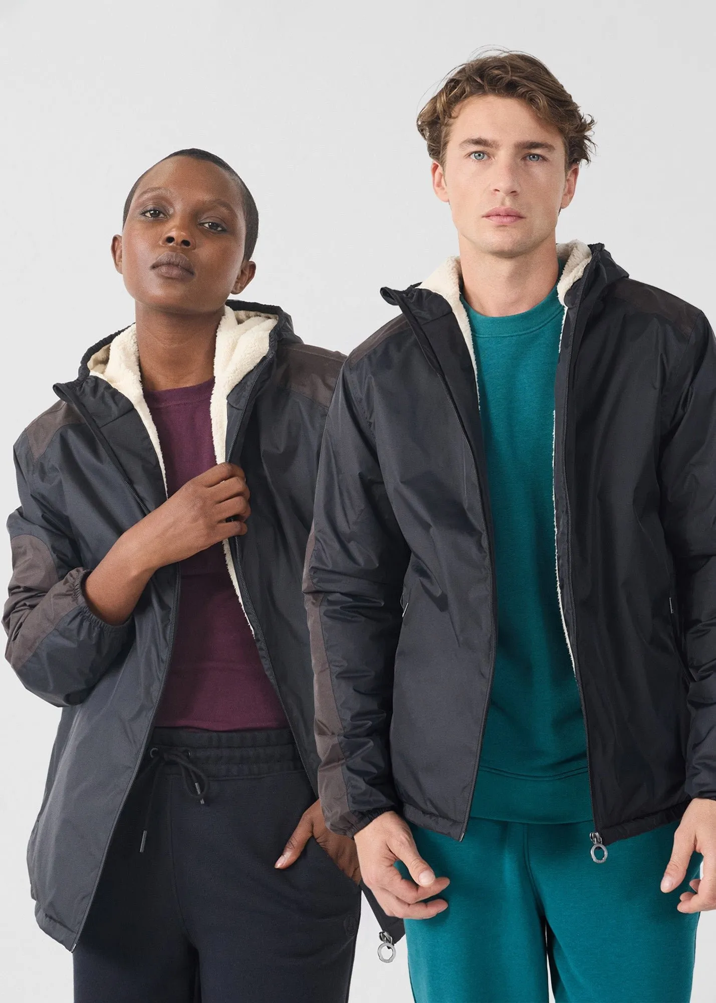 Imperméable sherpa dippen sherpa Noir