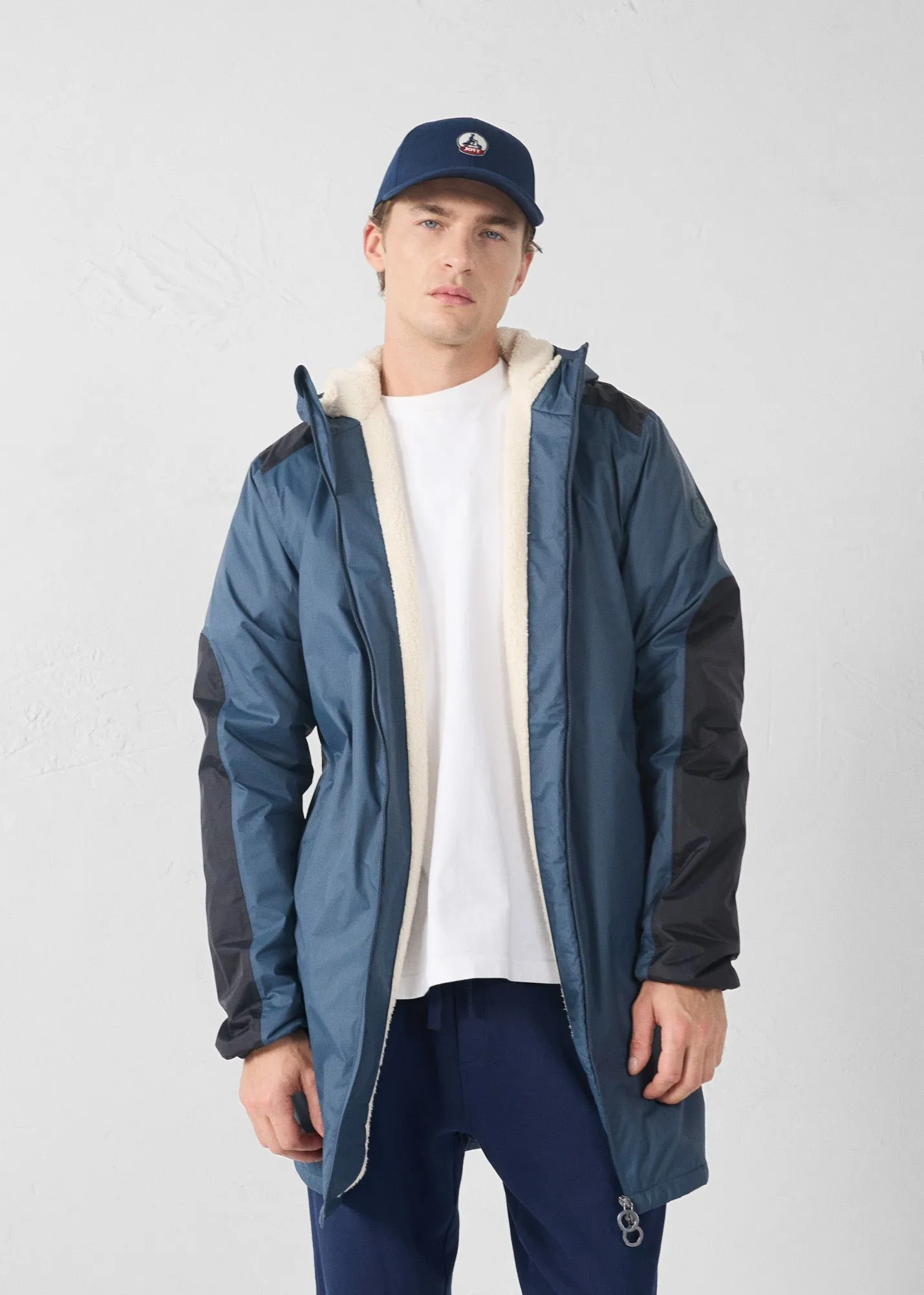 Imperméable sherpa long bluestone hallin sherpa Bleu