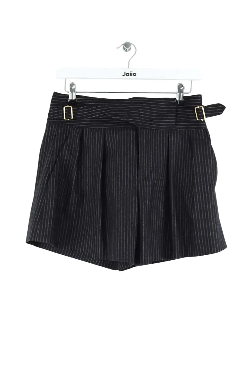Mini short en laine Noir