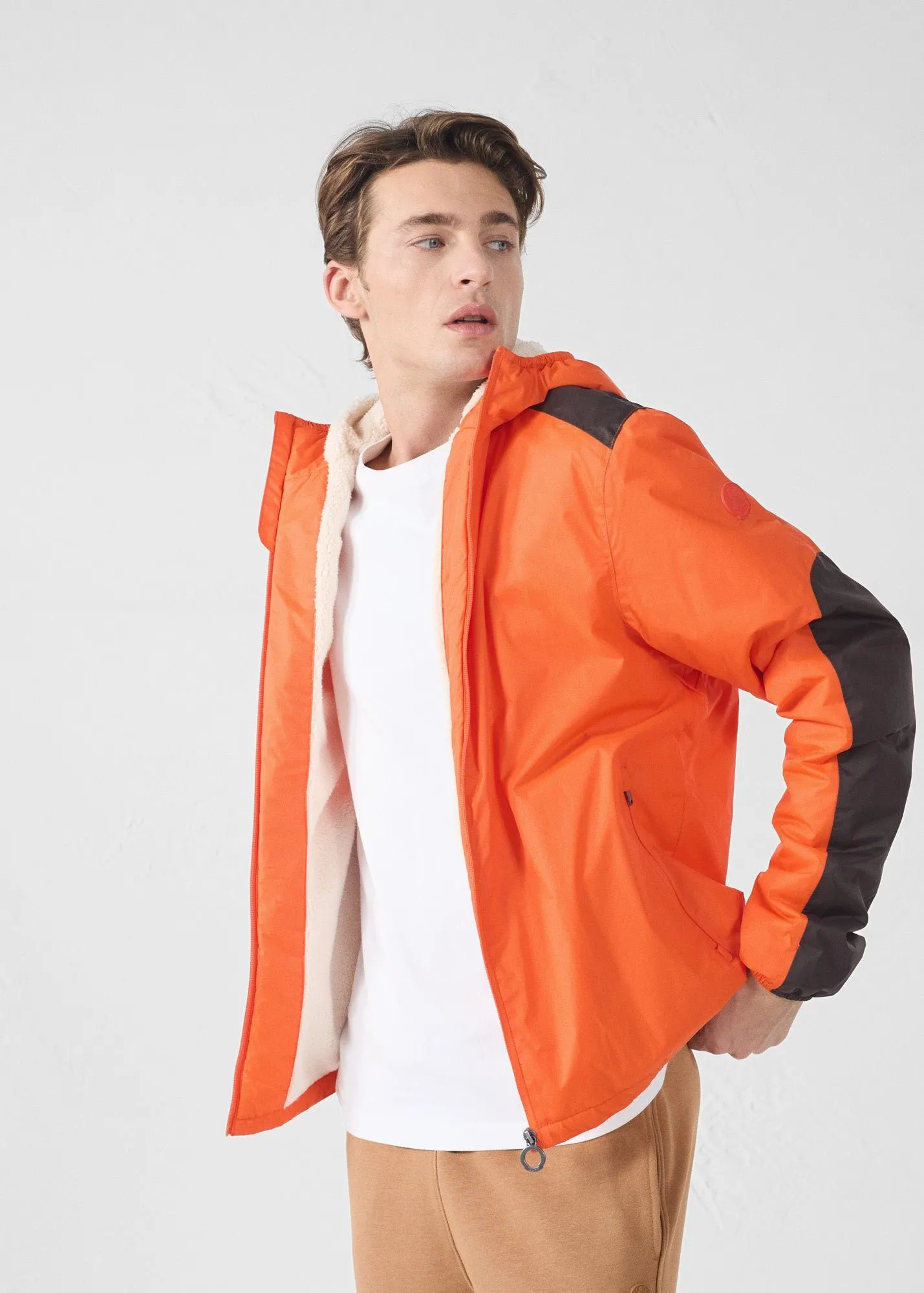 Imperméable sherpa dippen sherpa Rouge