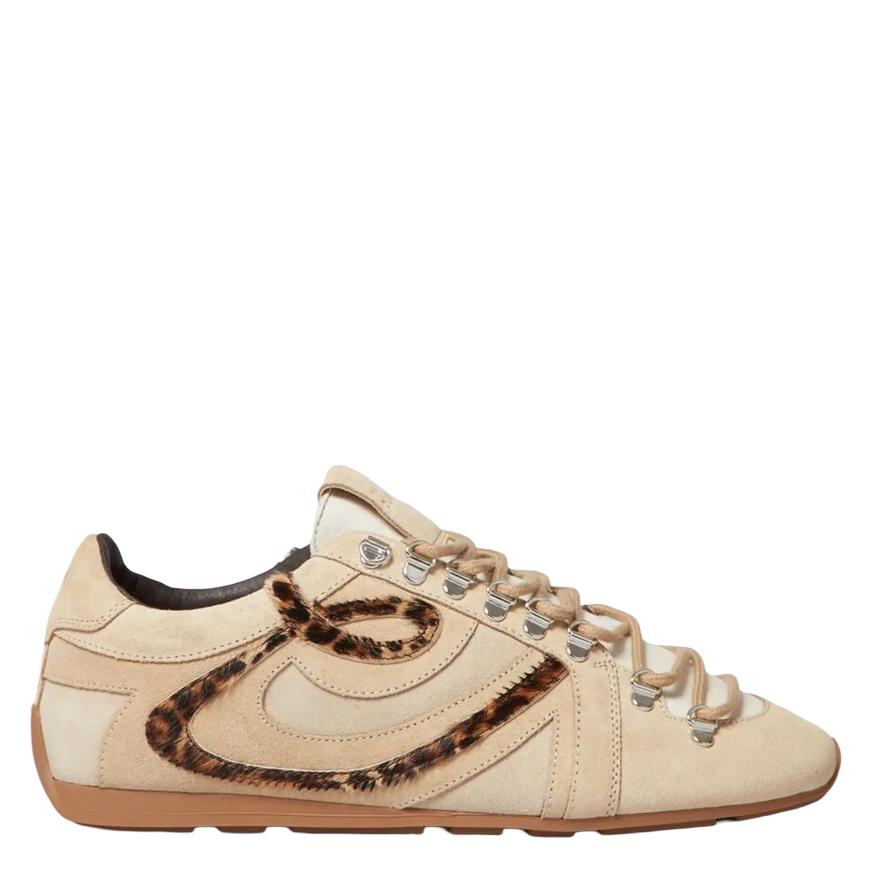 Baskets basses en cuir Beige ADRIANO