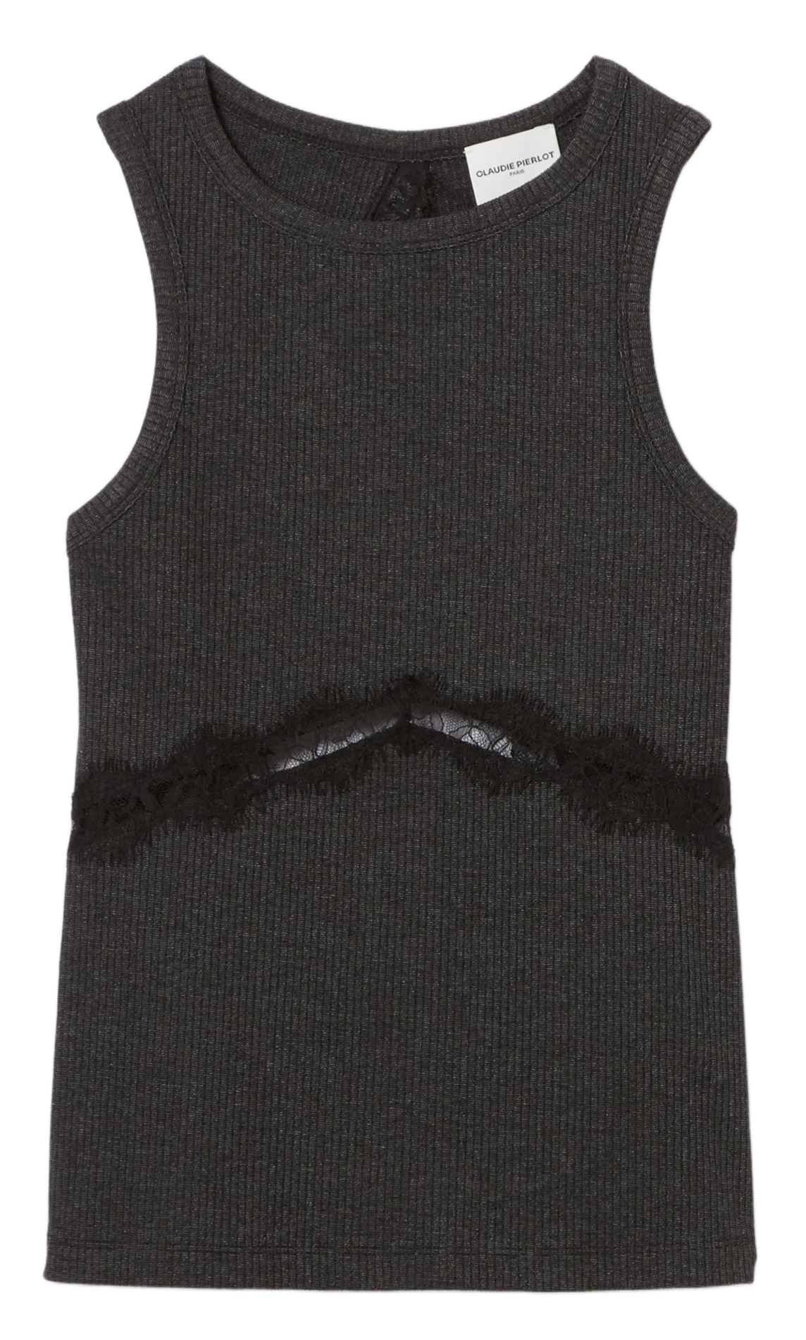 Tee-shirt col rond Noir TRACY