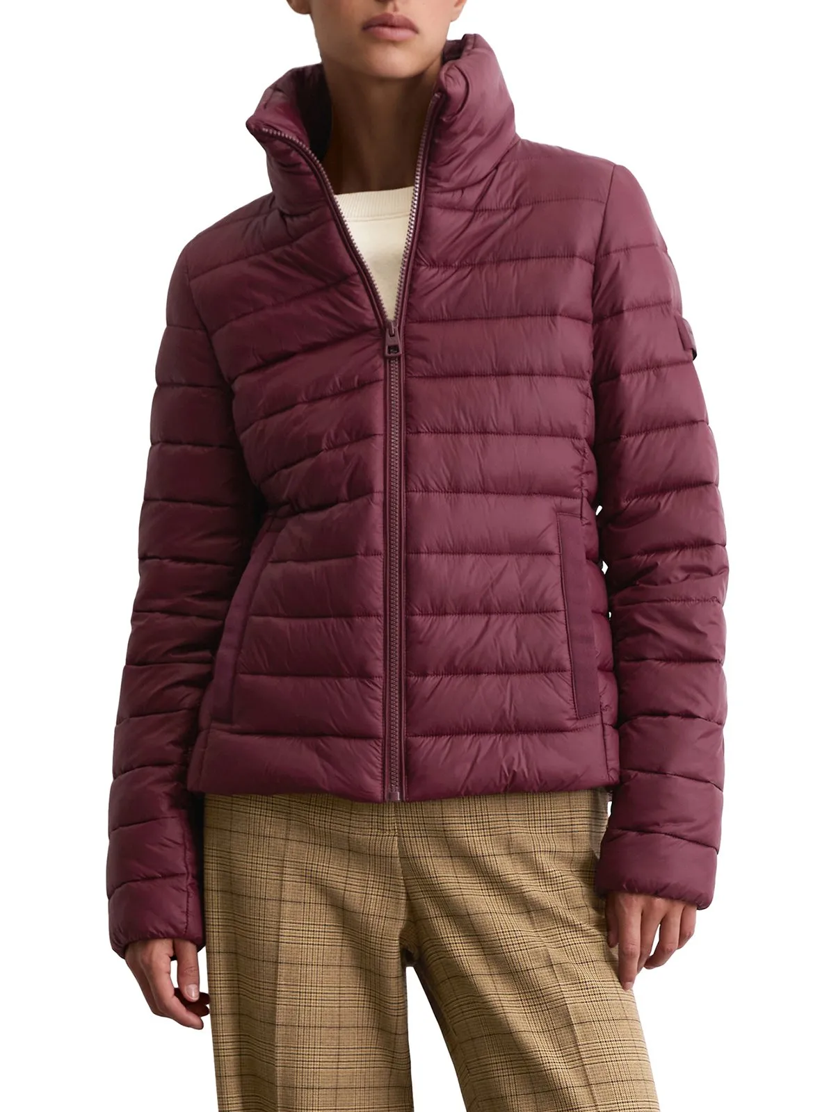 Doudoune col montant Rouge