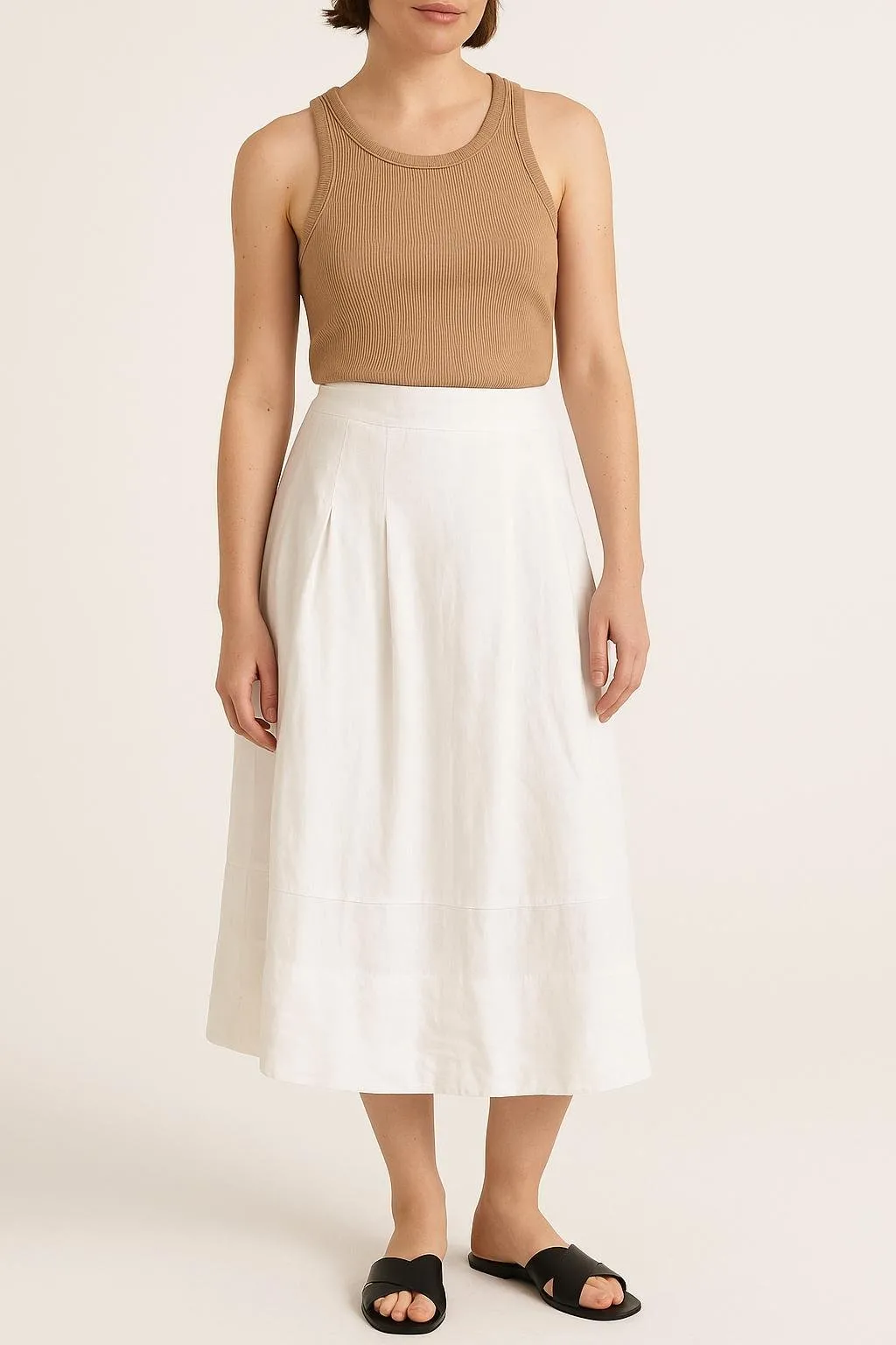 Jupe courte & midi Blanc