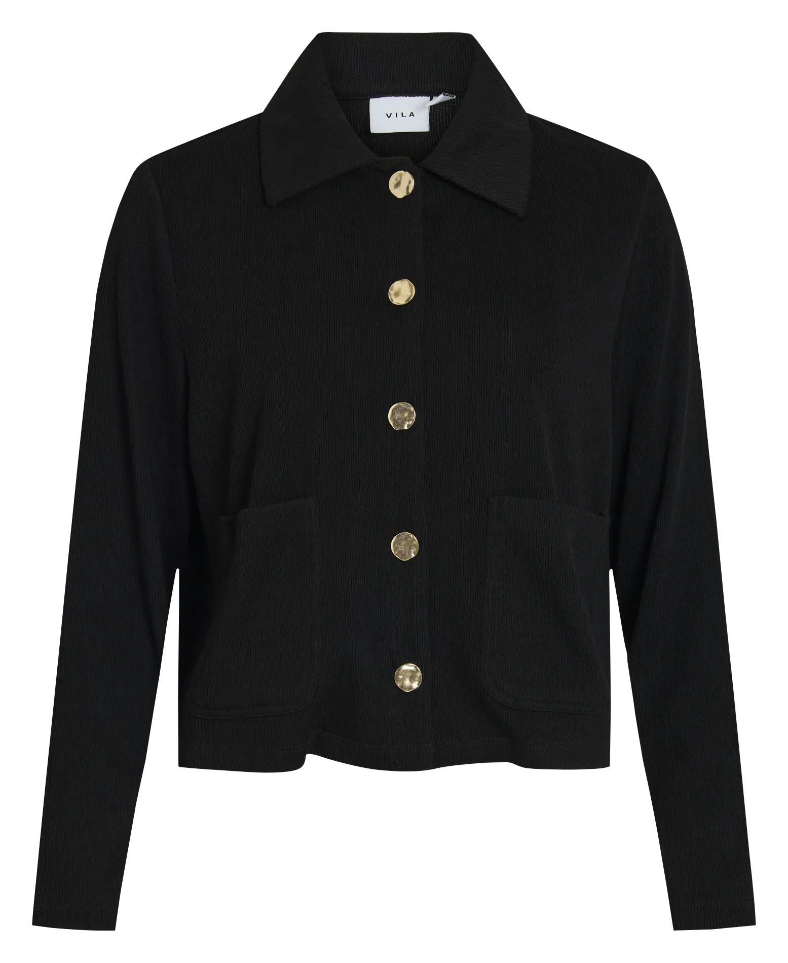 Gilet col classique Noir MERSA