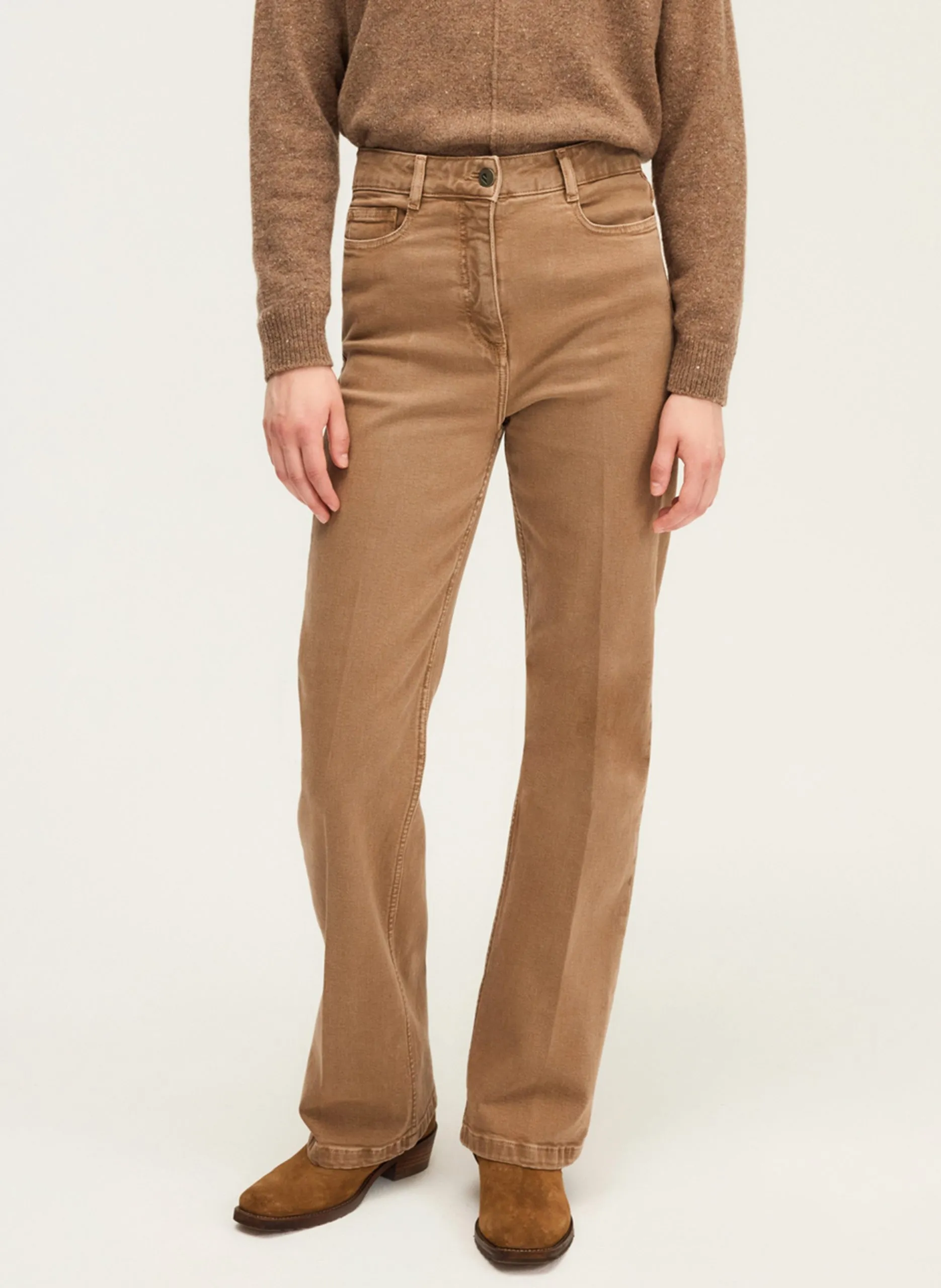 Jean droit Marron CARINA