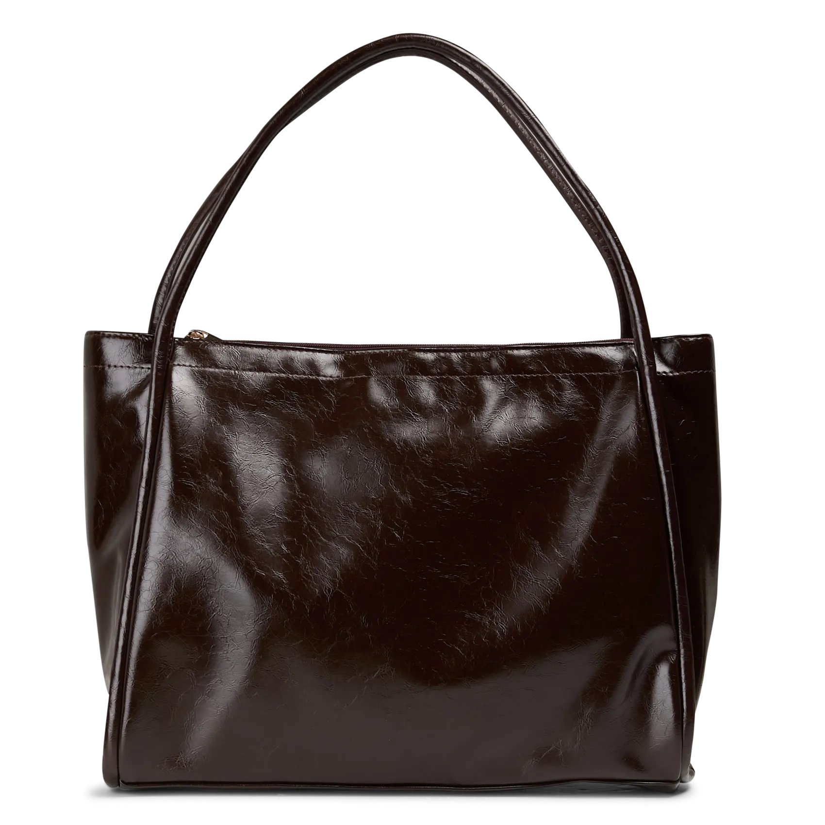 Cabas effet cuir Marron